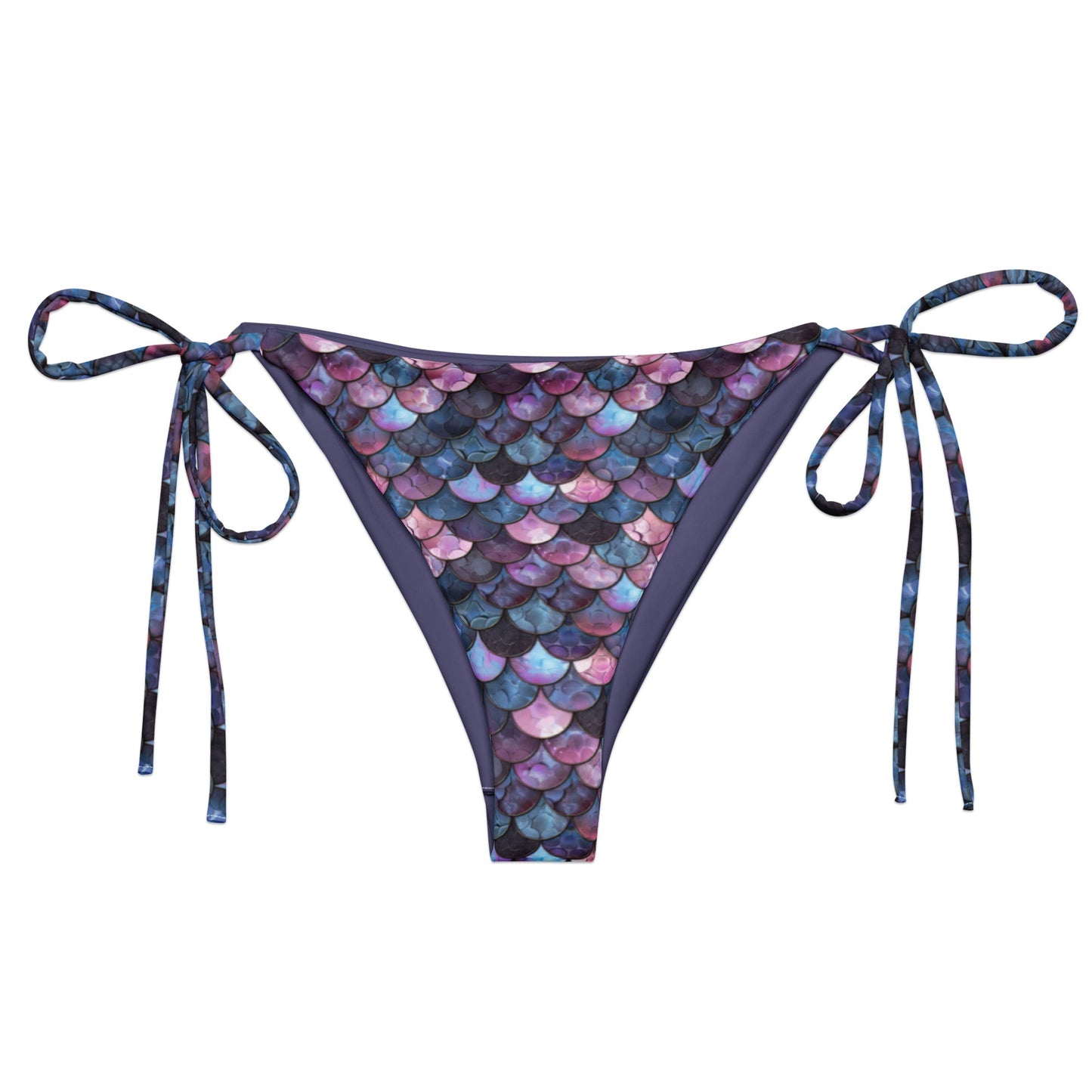 Shadowy Sea Siren Eco String Bikini Bottom - Salinity Swimwear