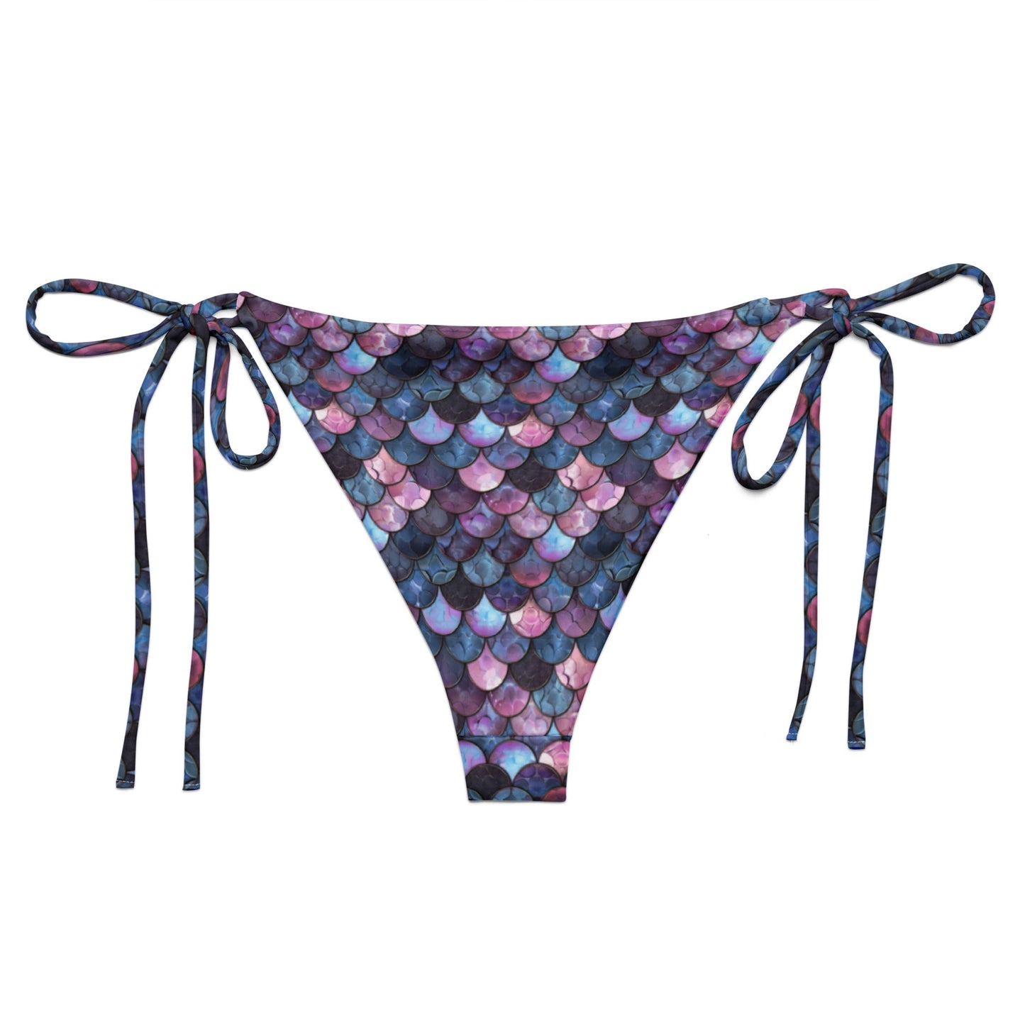 Shadowy Sea Siren Eco String Bikini Bottom - Salinity Swimwear