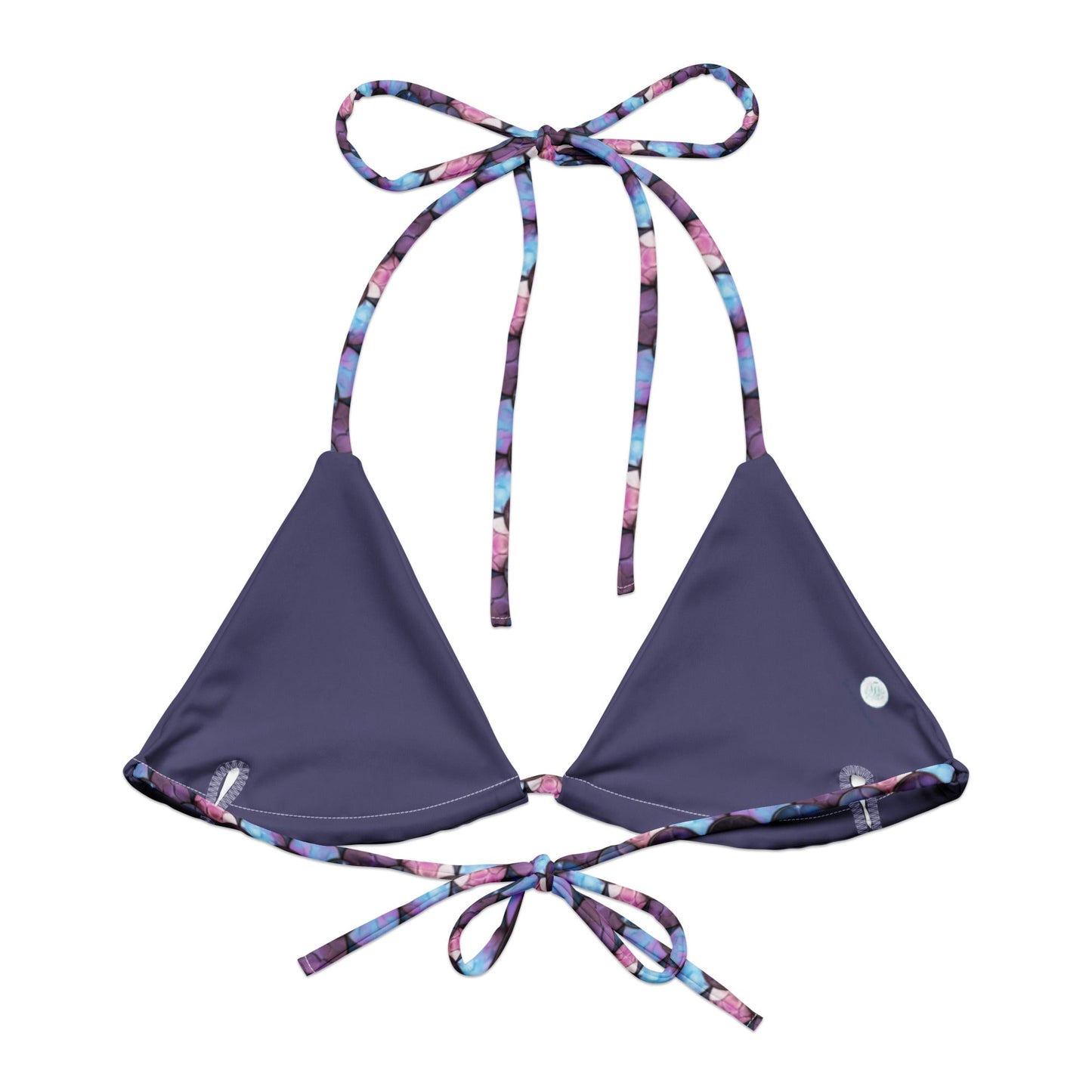 Shadowy Sea Siren Eco String Bikini Top - Salinity Swimwear