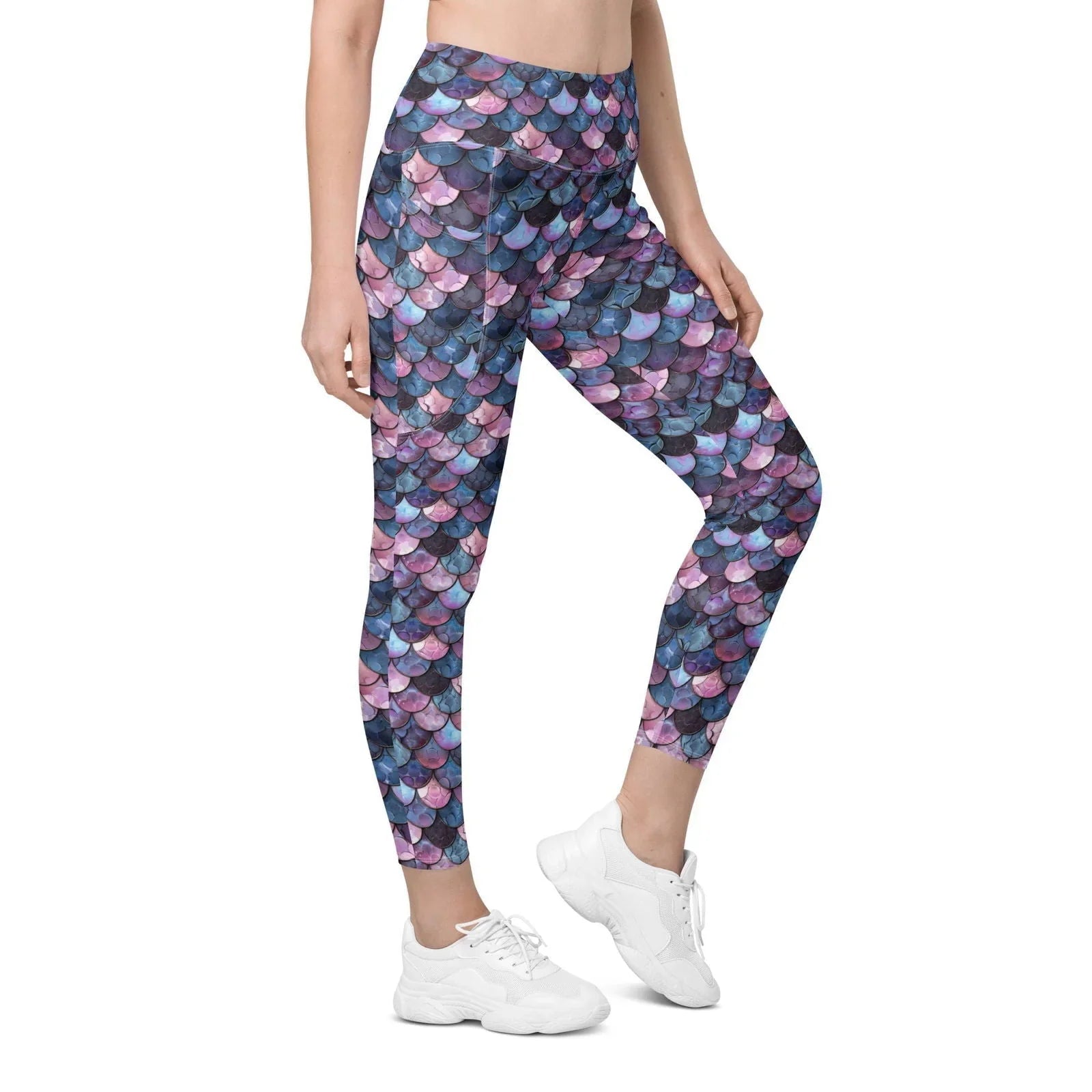 Shadowy Sea Siren Eco Swim Leggings With Pockets - Salinity Swimwear