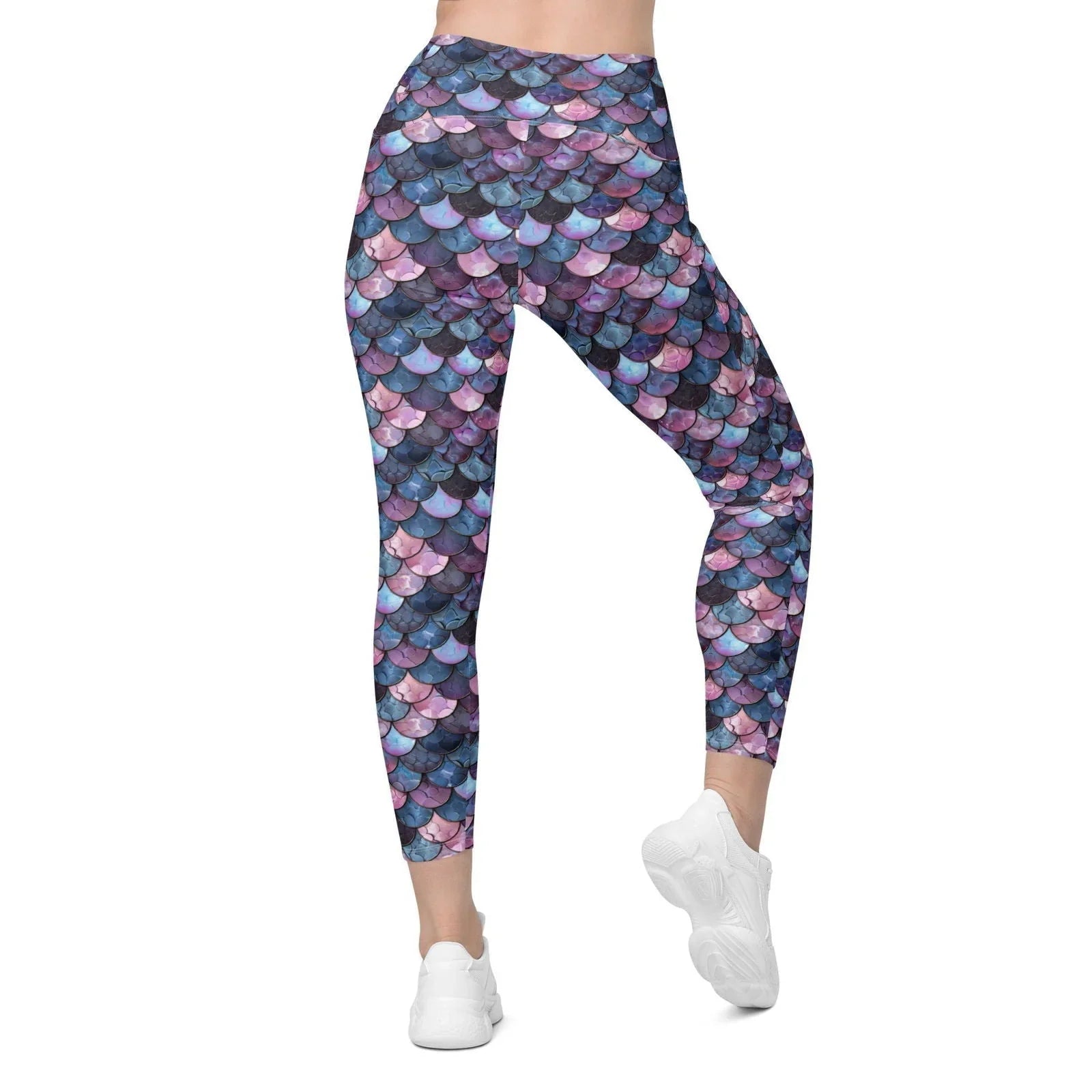 Shadowy Sea Siren Eco Swim Leggings With Pockets - Salinity Swimwear