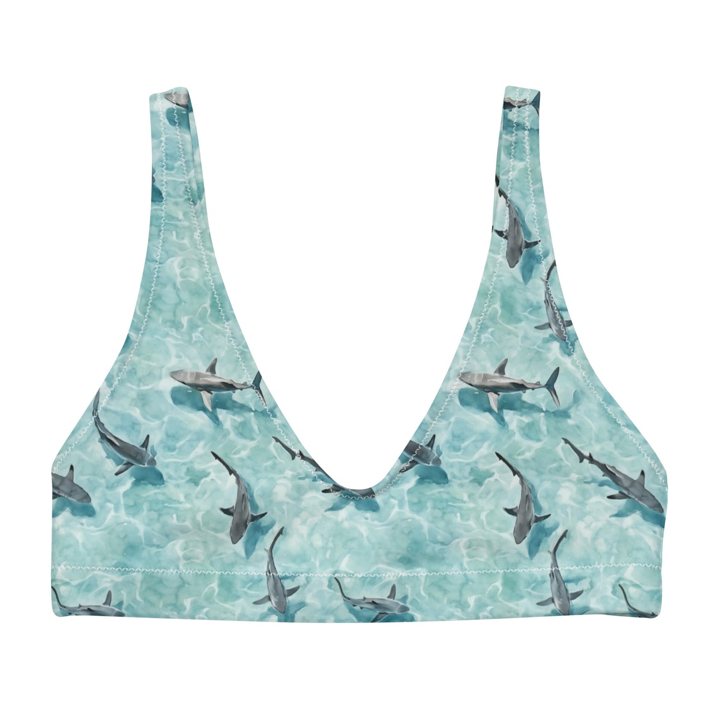 Shark Watch Eco Bikini Top - Salinity Swimwear