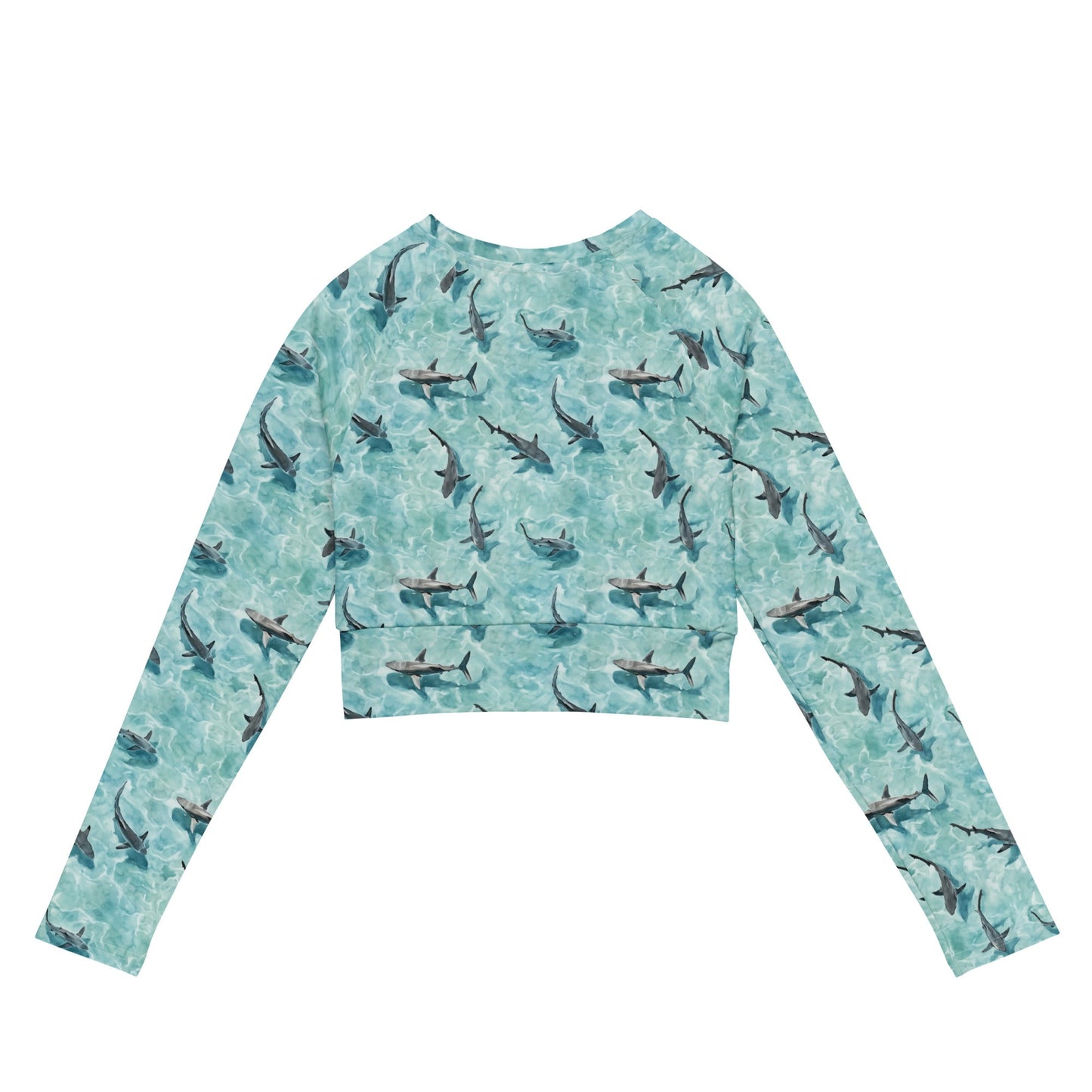 Shark Watch Eco Cropped Rash Guard - Salinity Swimwear
