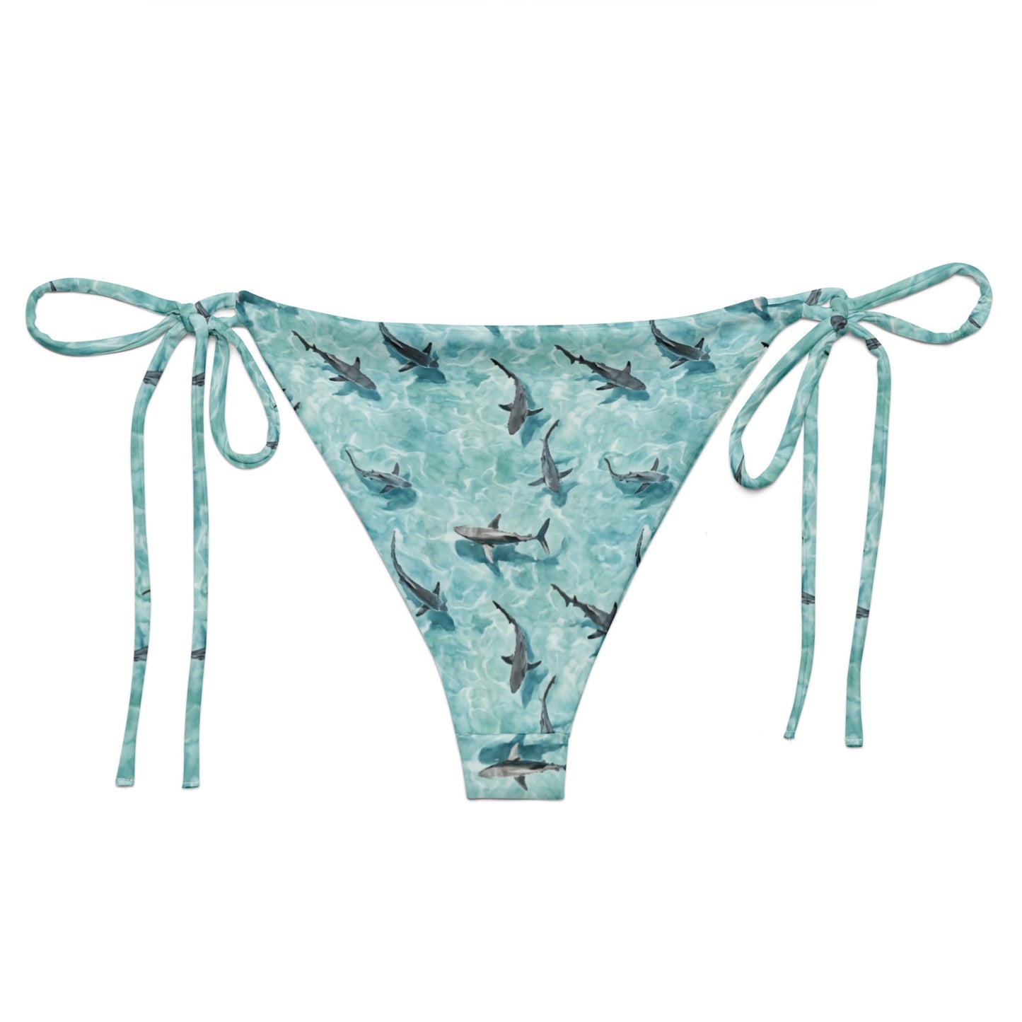 Salinity Swimwear Shark Watch Eco String Bikini Bottom Bikini Bottom
