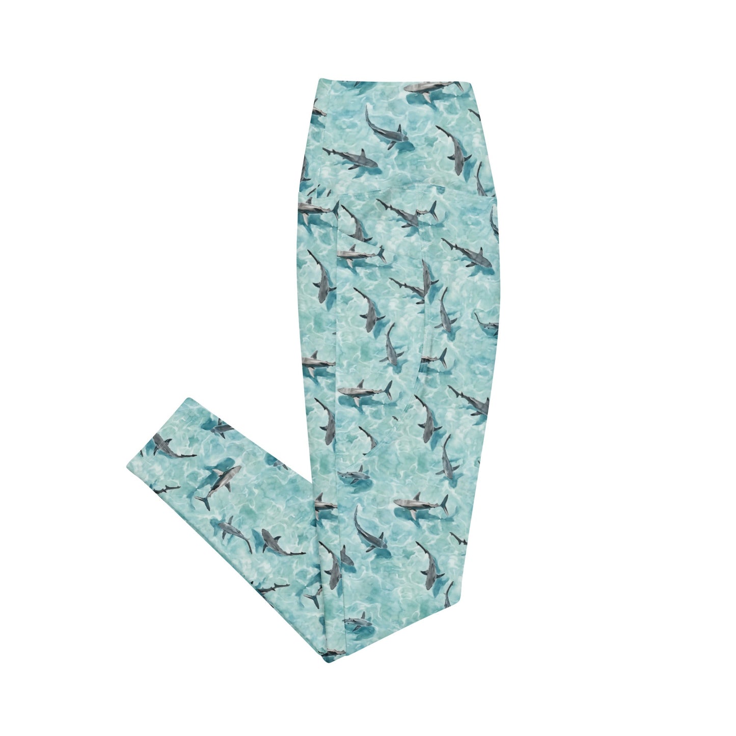 Shark Watch Eco Swim Leggings With Pockets - Salinity Swimwear