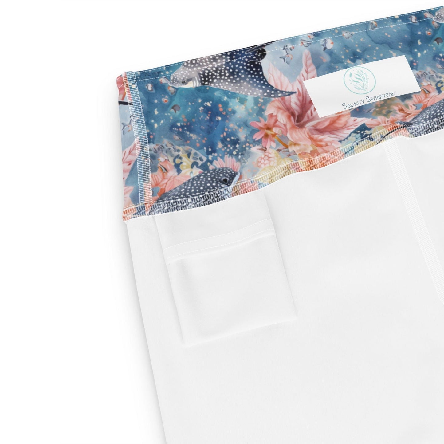 Salinity Swimwear Spotted Eagle Ray 4" Inch Dive Shorts Shorts