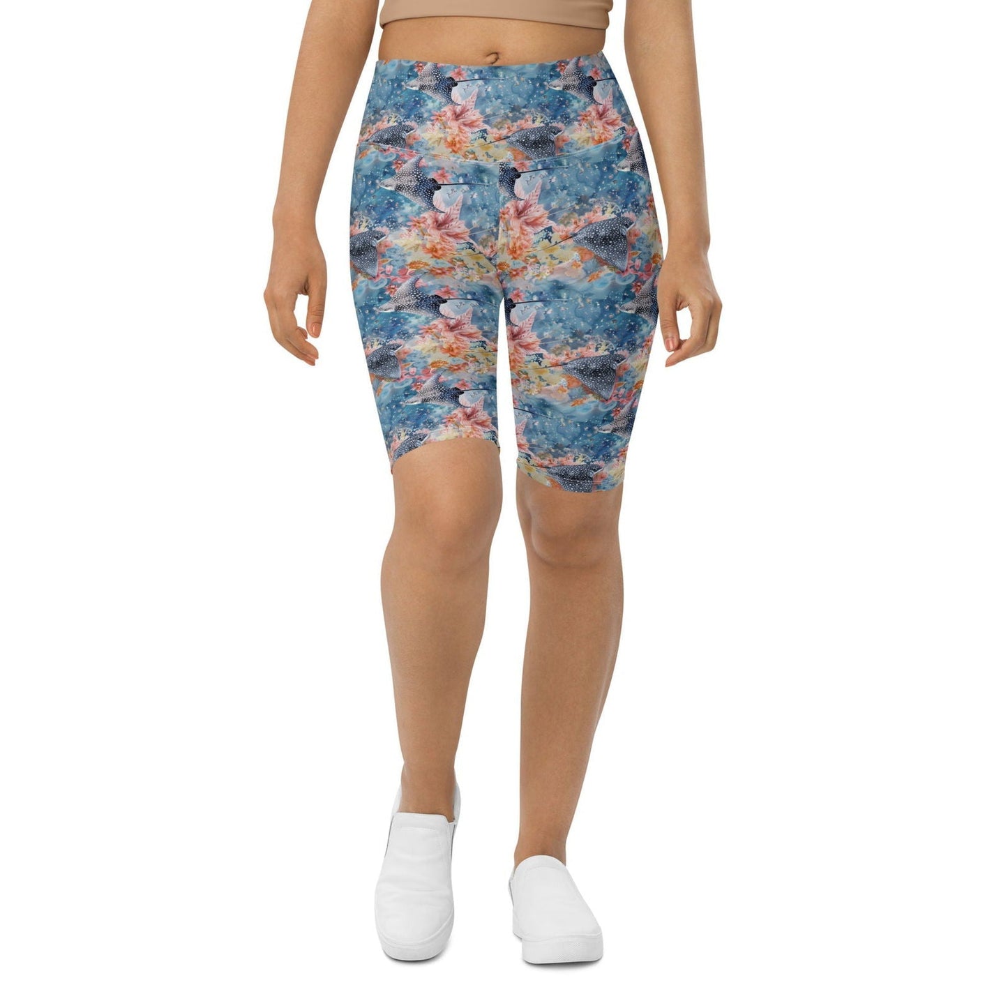 Salinity Swimwear Spotted Eagle Ray 8" Inch Dive Shorts Shorts