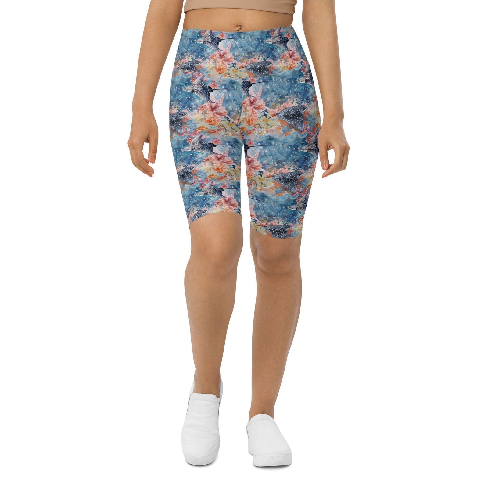 Spotted Eagle Ray 8" Inch Dive Shorts - Salinity Swimwear