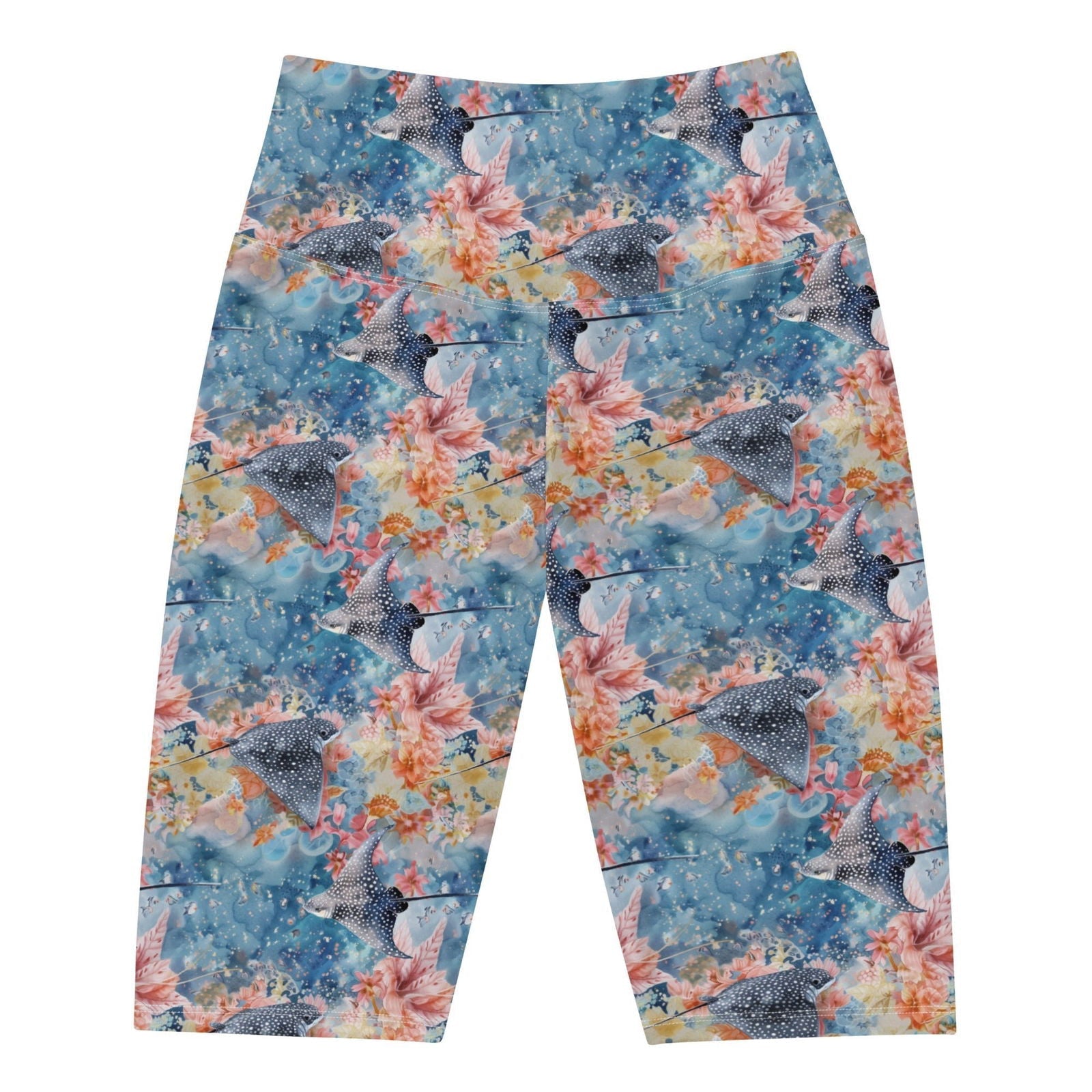 Spotted Eagle Ray 8" Inch Dive Shorts - Salinity Swimwear