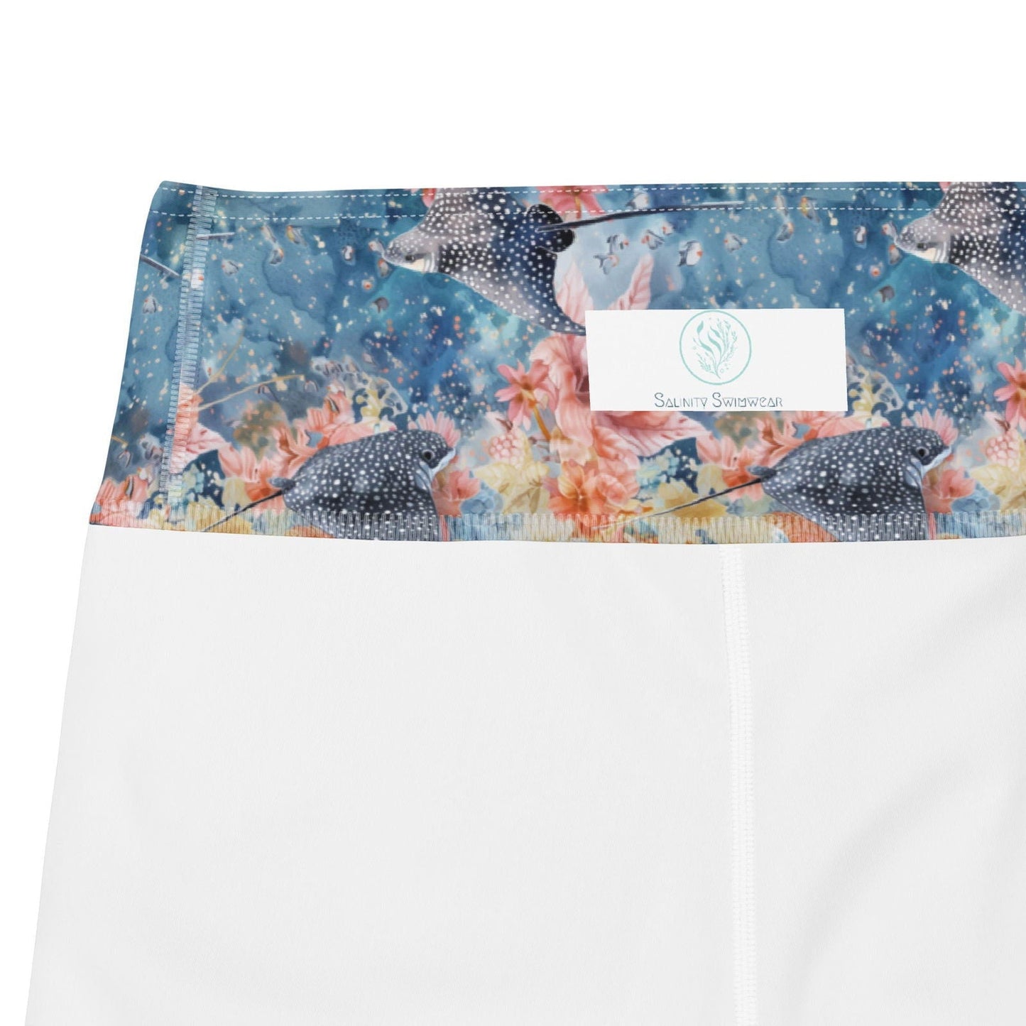 Salinity Swimwear Spotted Eagle Ray Capri Swim Leggings Capri Leggings