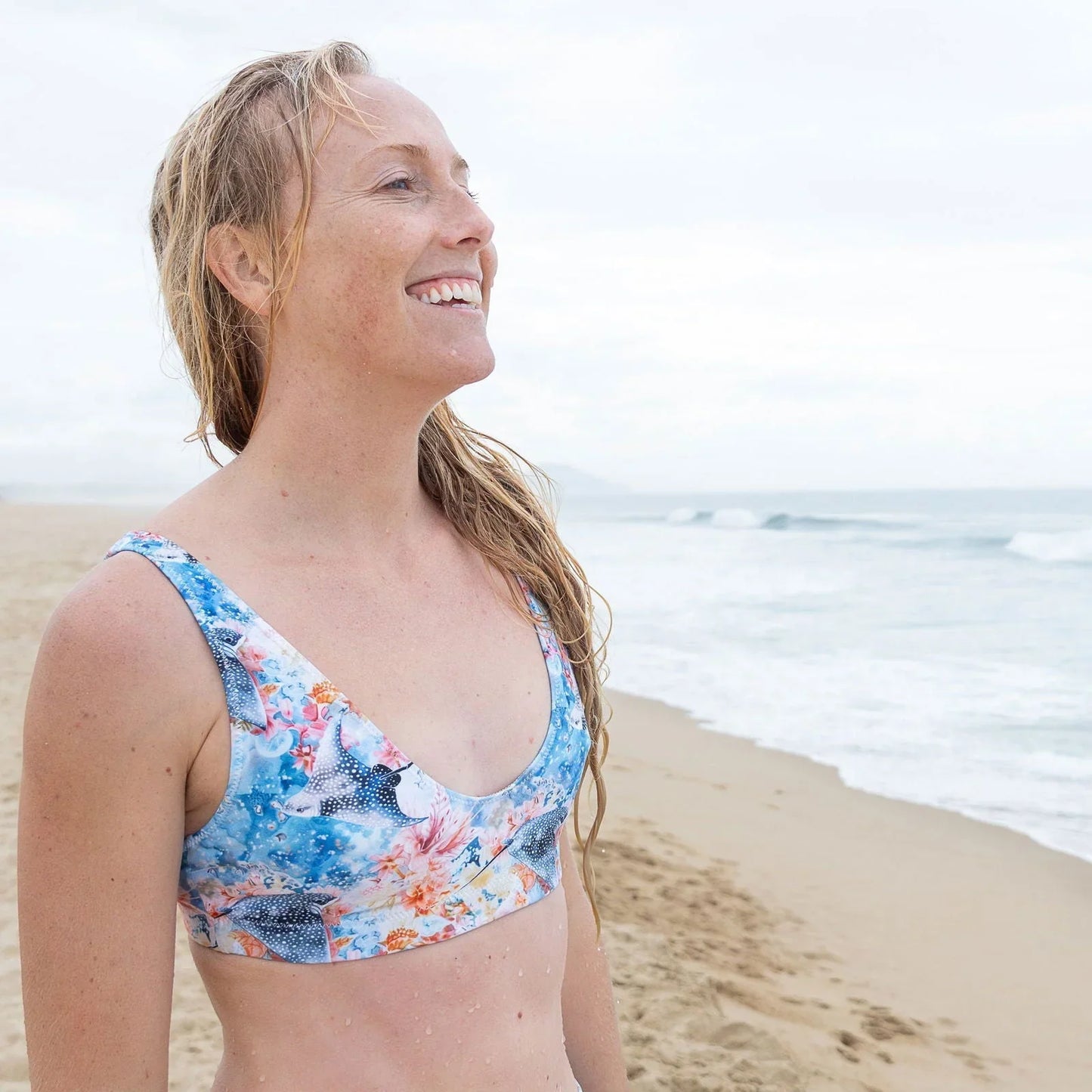Spotted Eagle Ray Eco Bikini Top - Salinity Swimwear