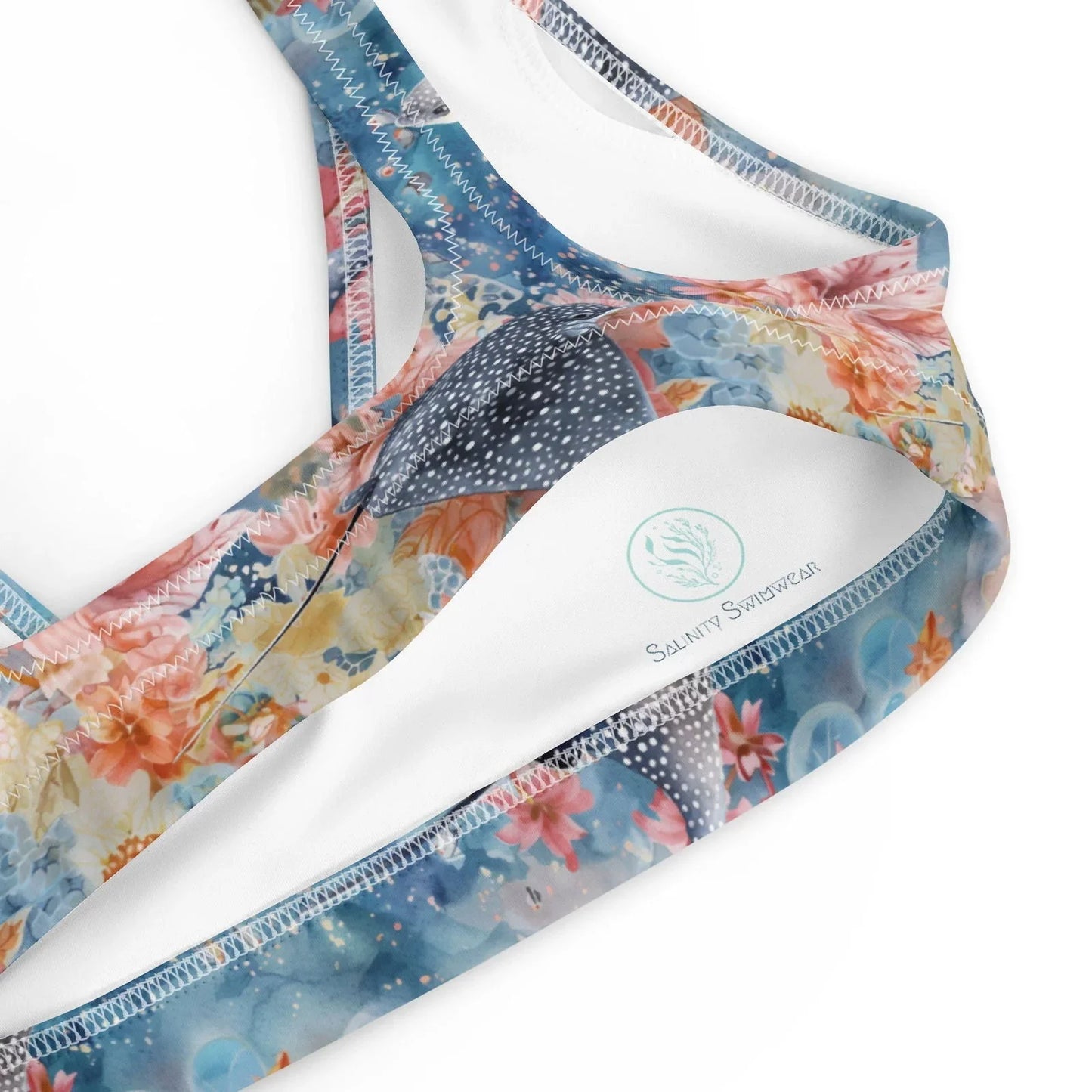 Spotted Eagle Ray Eco Bikini Top - Salinity Swimwear