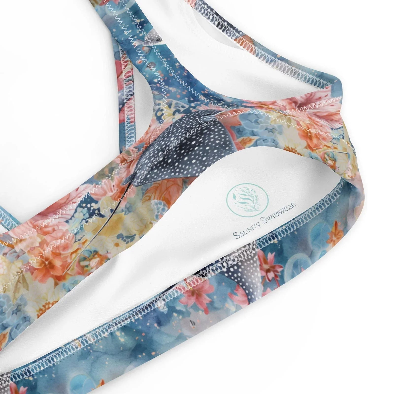 Spotted Eagle Ray Eco Bikini Top - Salinity Swimwear