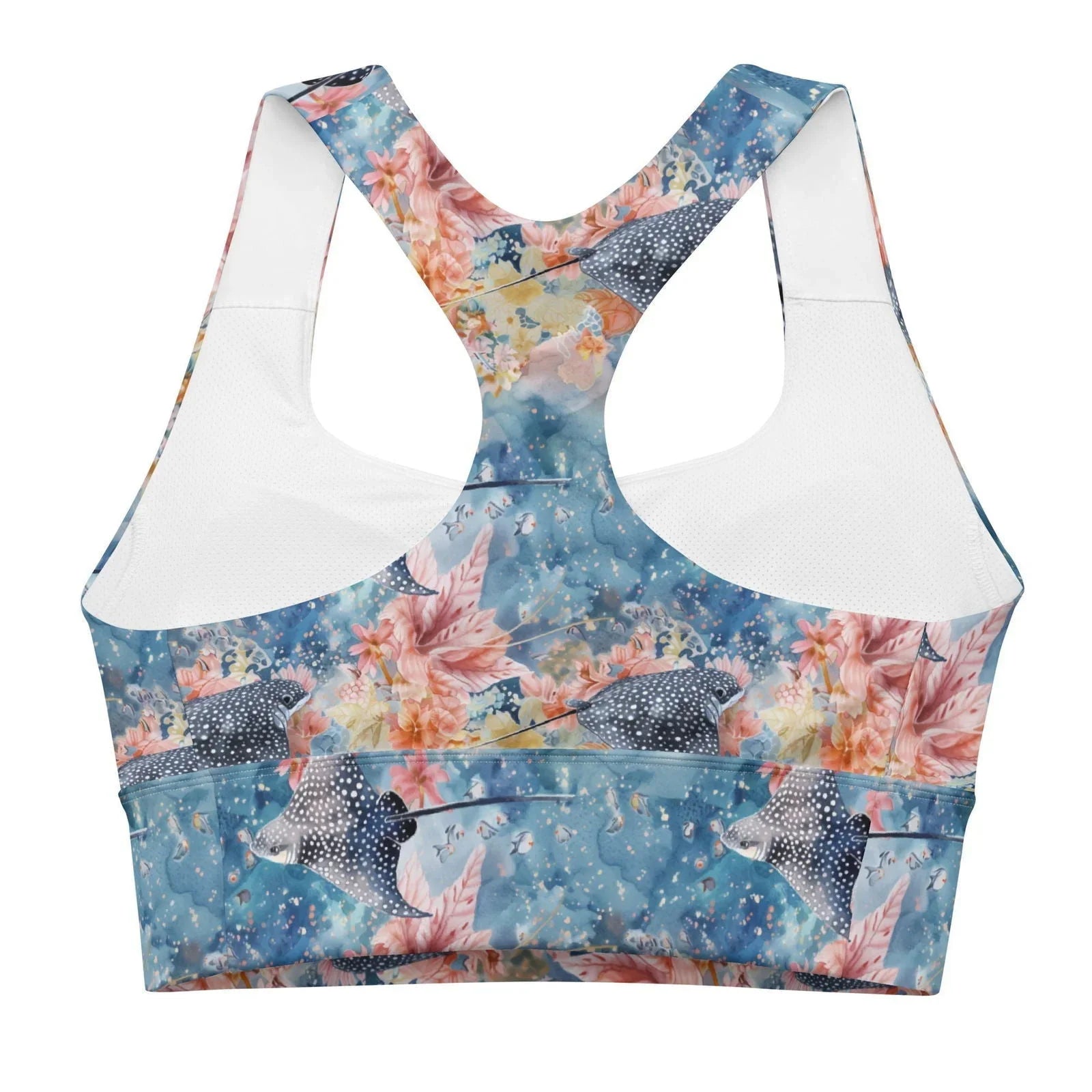 Spotted Eagle Ray Eco Sports Bra Top - Salinity Swimwear