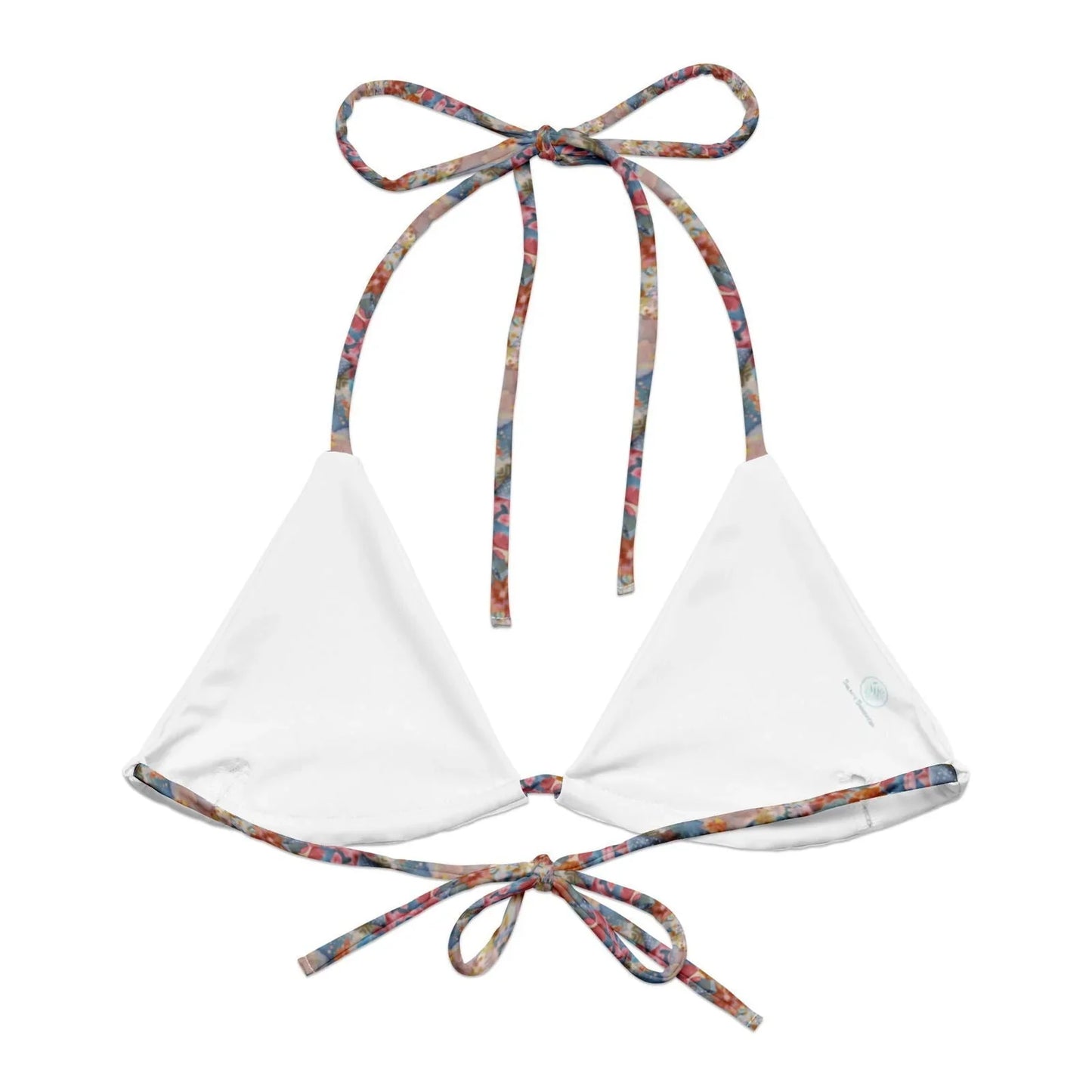 Spotted Eagle Ray Eco String Bikini Top - Salinity Swimwear