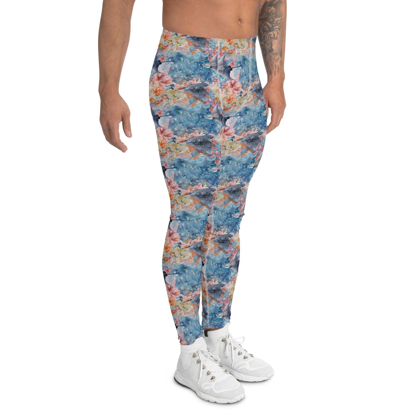 Spotted Eagle Ray Men's Swim Leggings - Salinity Swimwear