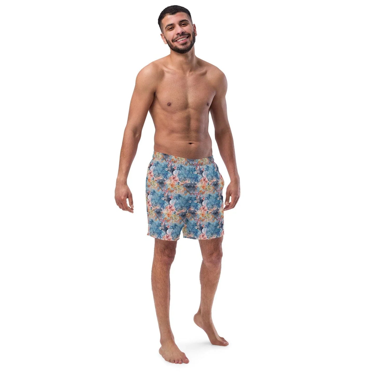 Spotted Eagle Ray Men's Swim Trunks - Salinity Swimwear