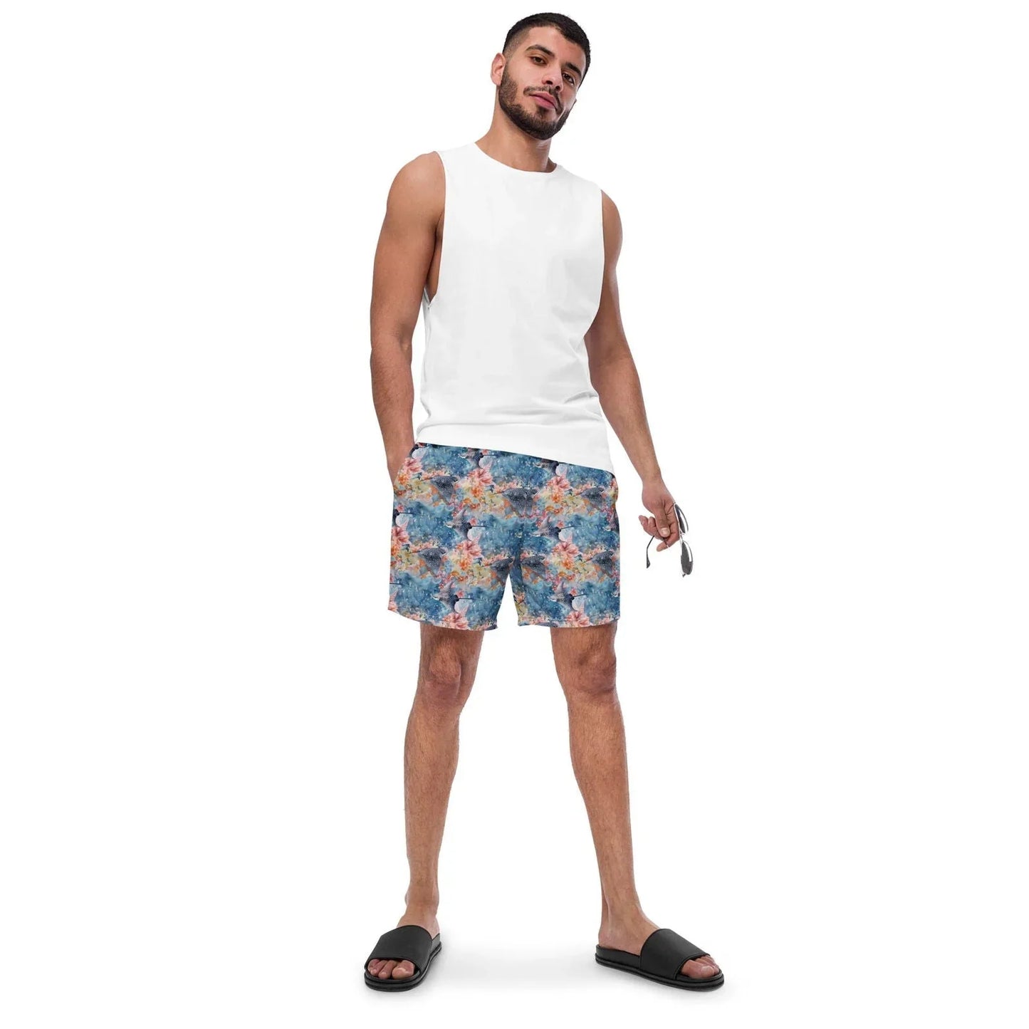 Spotted Eagle Ray Men's Swim Trunks - Salinity Swimwear