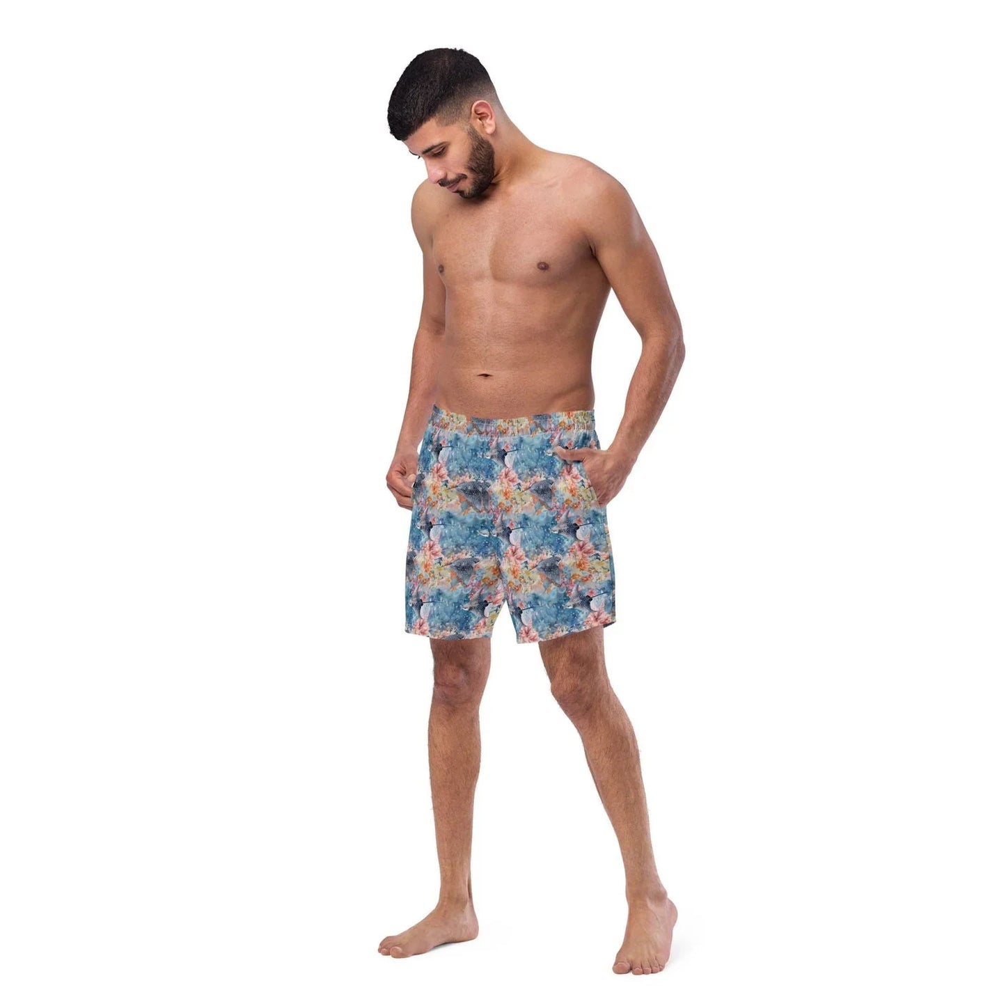 Spotted Eagle Ray Men's Swim Trunks - Salinity Swimwear