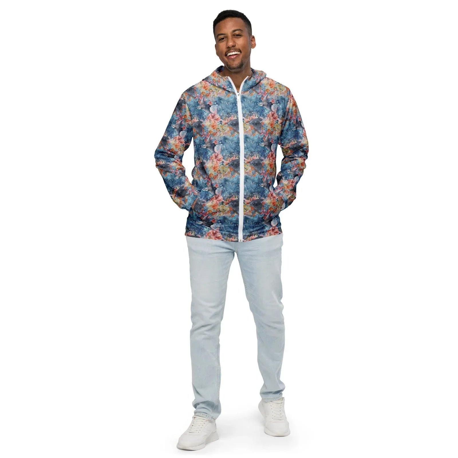 Spotted Eagle Ray Men’s windbreaker - Salinity Swimwear