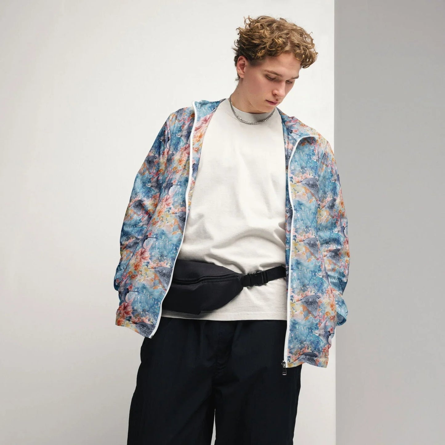 Spotted Eagle Ray Men’s windbreaker - Salinity Swimwear