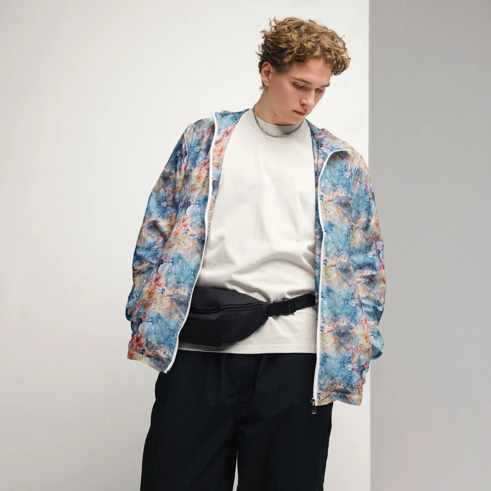 Spotted Eagle Ray Men’s windbreaker - Salinity Swimwear