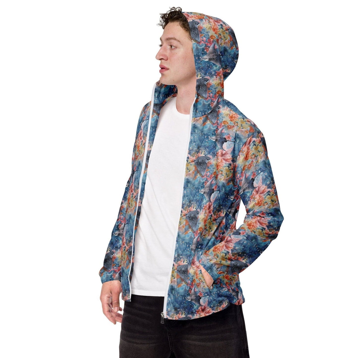 Salinity Swimwear Spotted Eagle Ray Men’s windbreaker Windbreaker