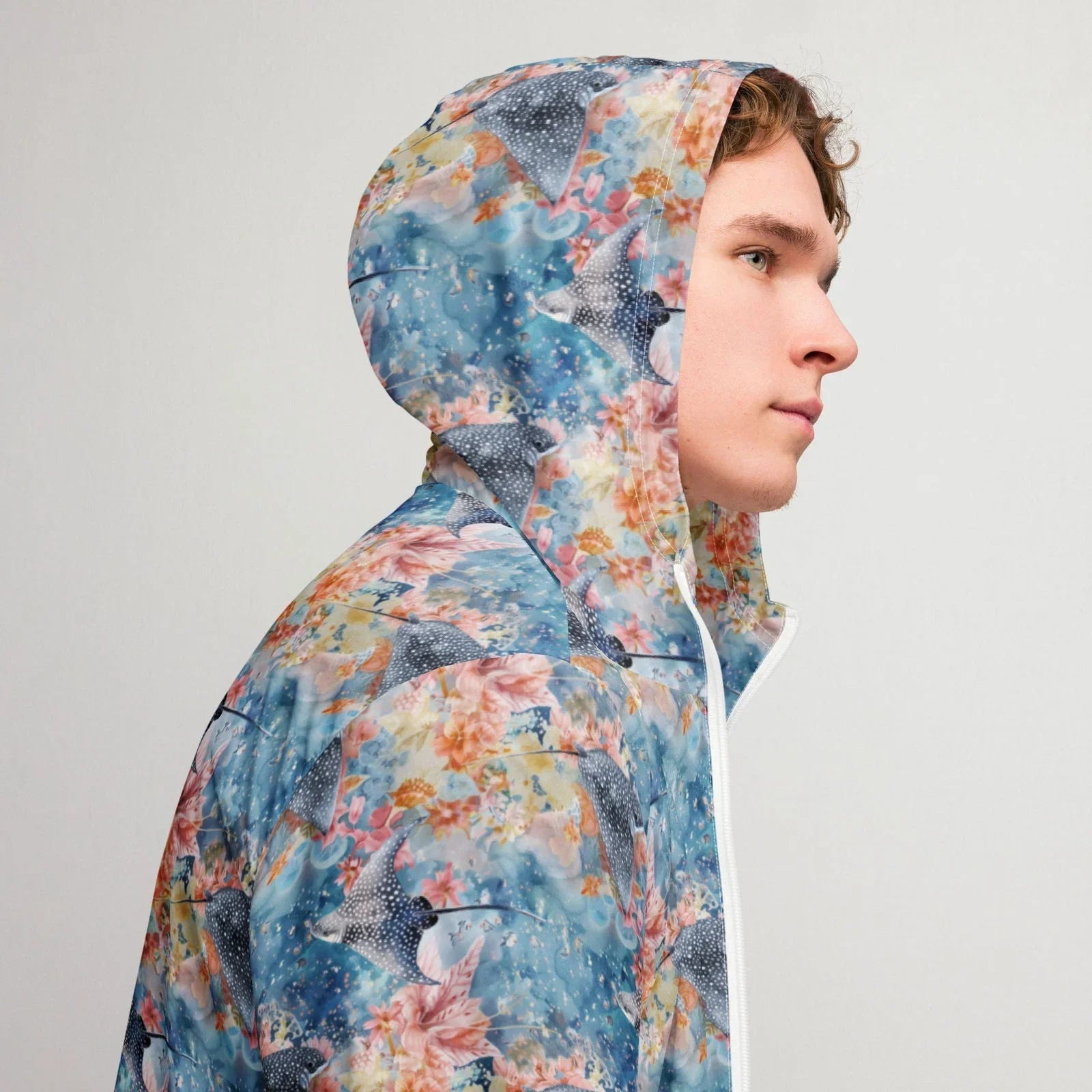 Spotted Eagle Ray Men’s windbreaker - Salinity Swimwear
