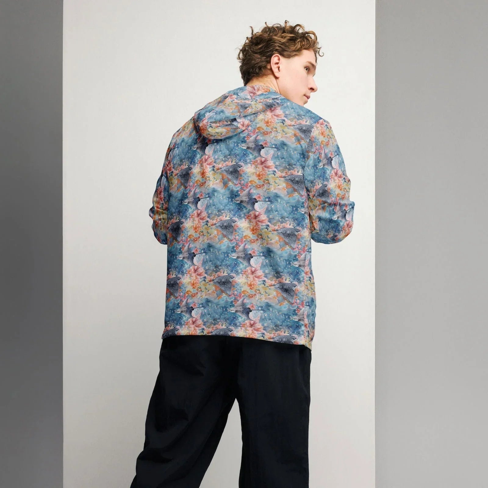 Spotted Eagle Ray Men’s windbreaker - Salinity Swimwear