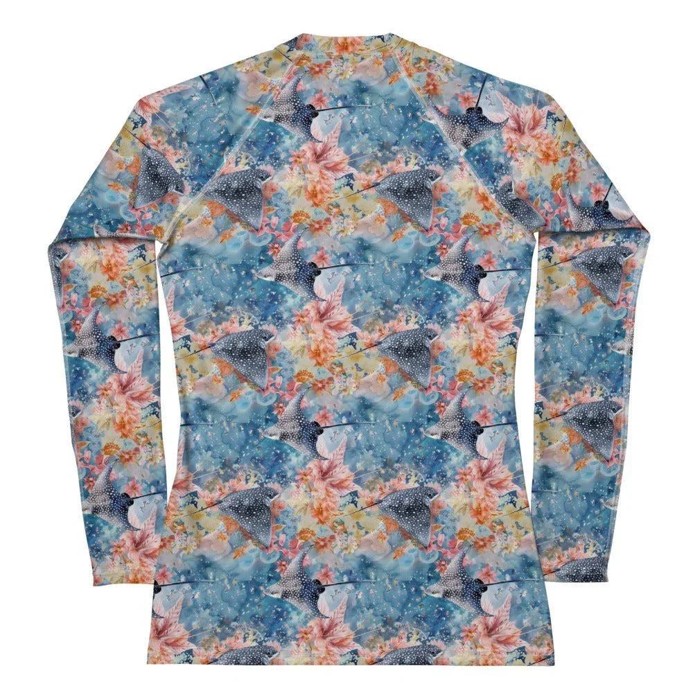 Spotted Eagle Ray Women's Rash Guard - Salinity Swimwear
