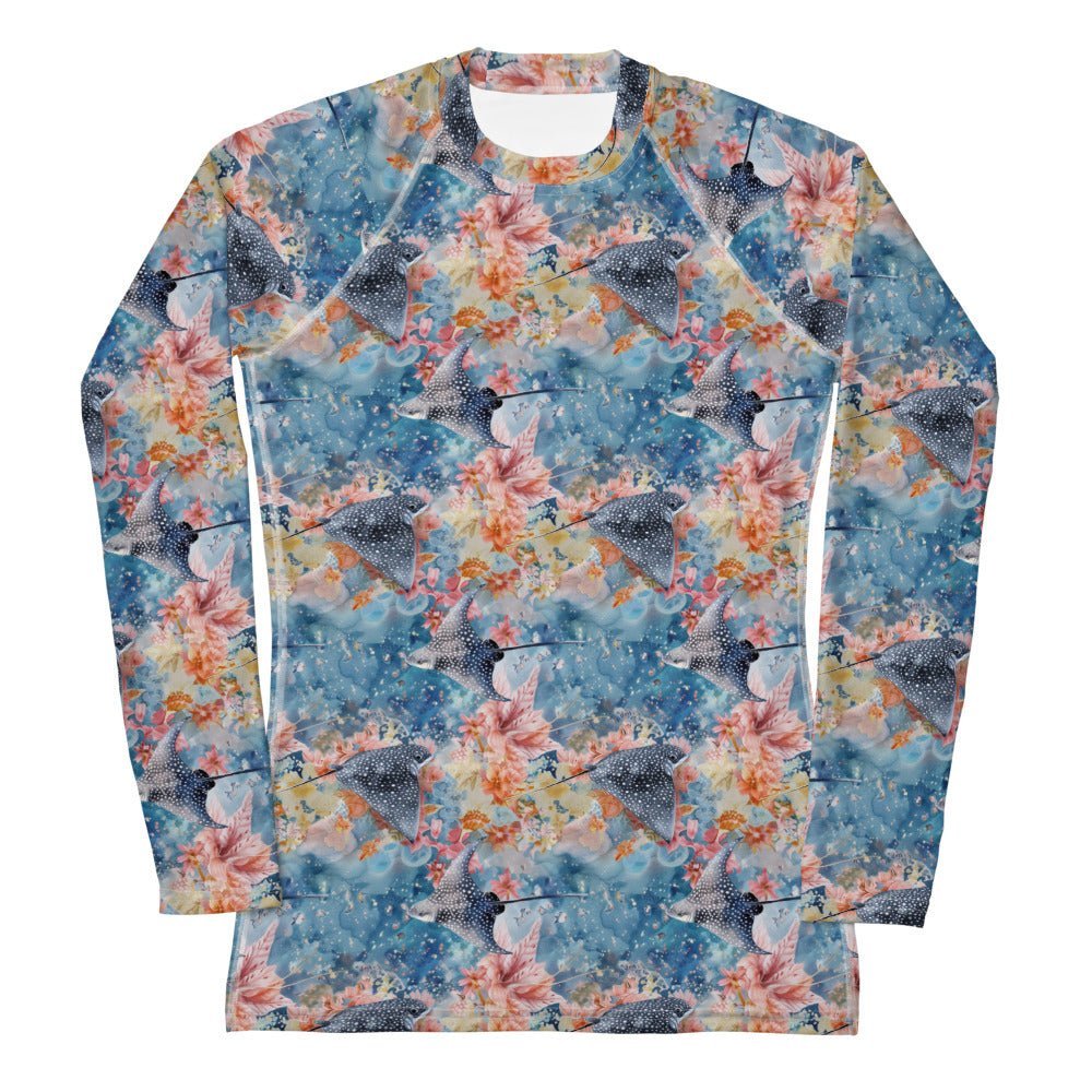 Salinity Swimwear Spotted Eagle Ray Women's Rash Guard Rash Guard