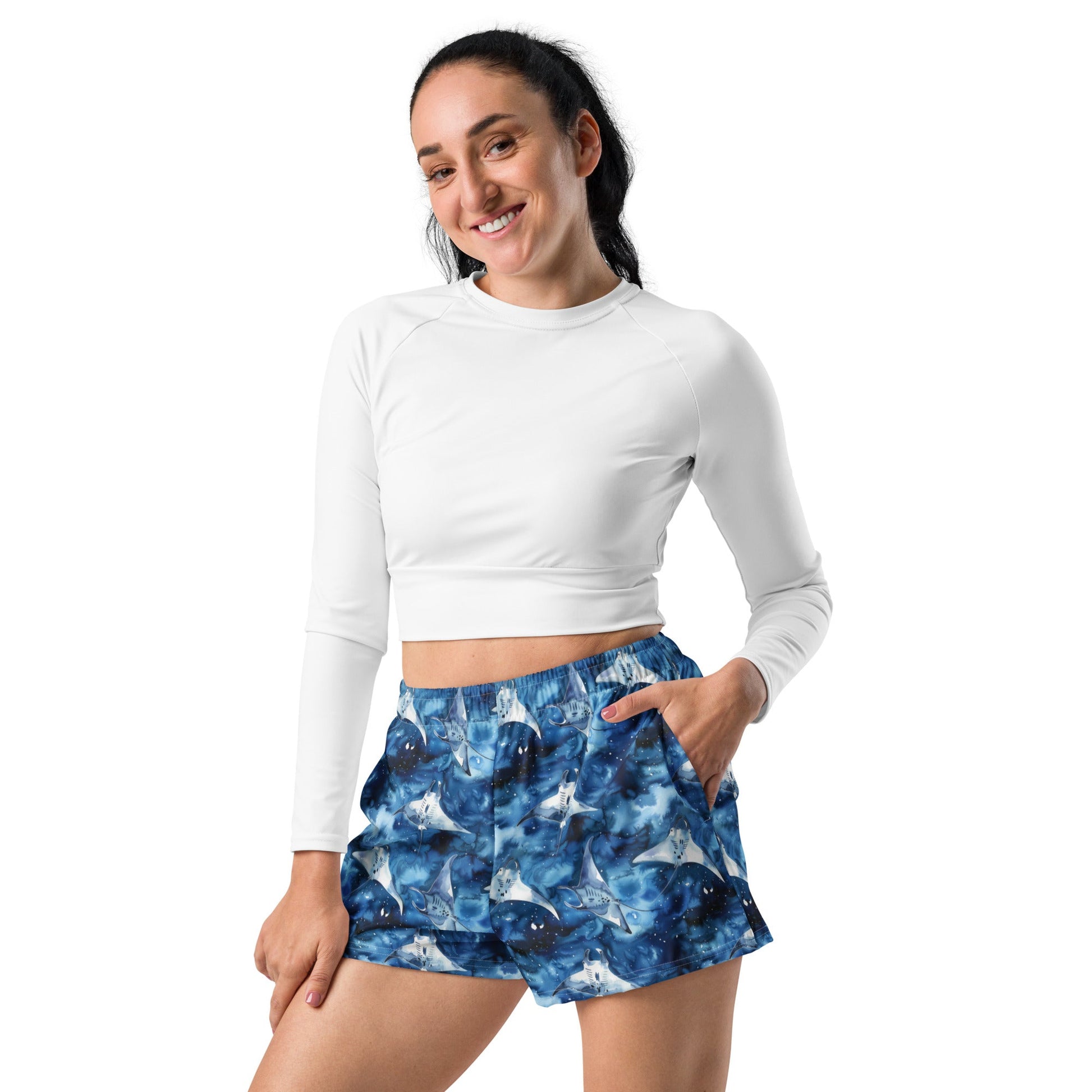 Starry Manta Ray Eco Swim Shorts - Salinity Swimwear
