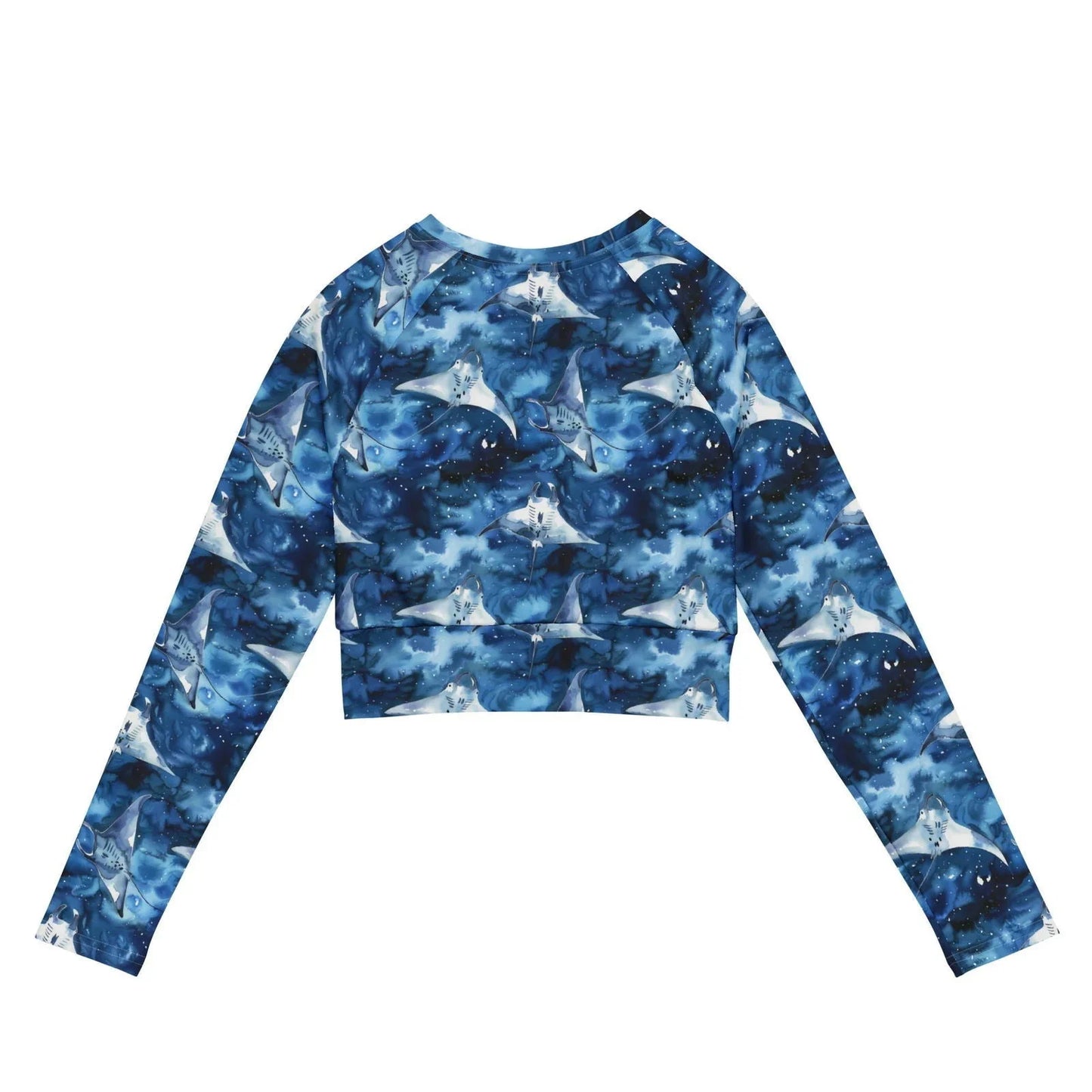 Starry Manta Ray Eco Cropped Rash Guard - Salinity Swimwear