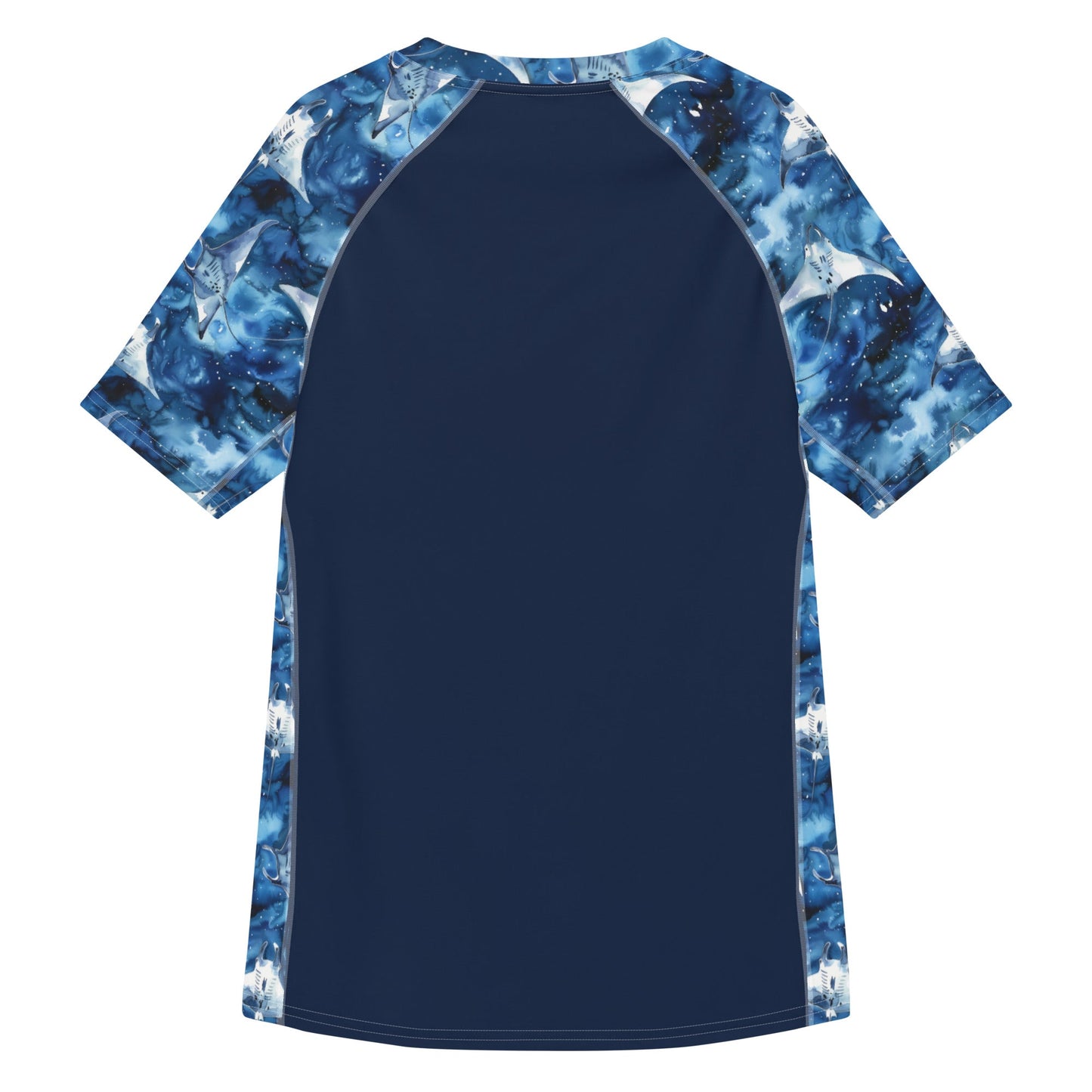 Starry Manta Ray Men’s Short Sleeve Swim Shirt - Salinity Swimwear