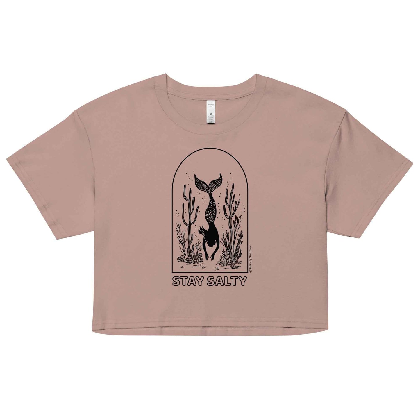 Salinity Swimwear Stay Salty Women’s Crop Top T-Shirt