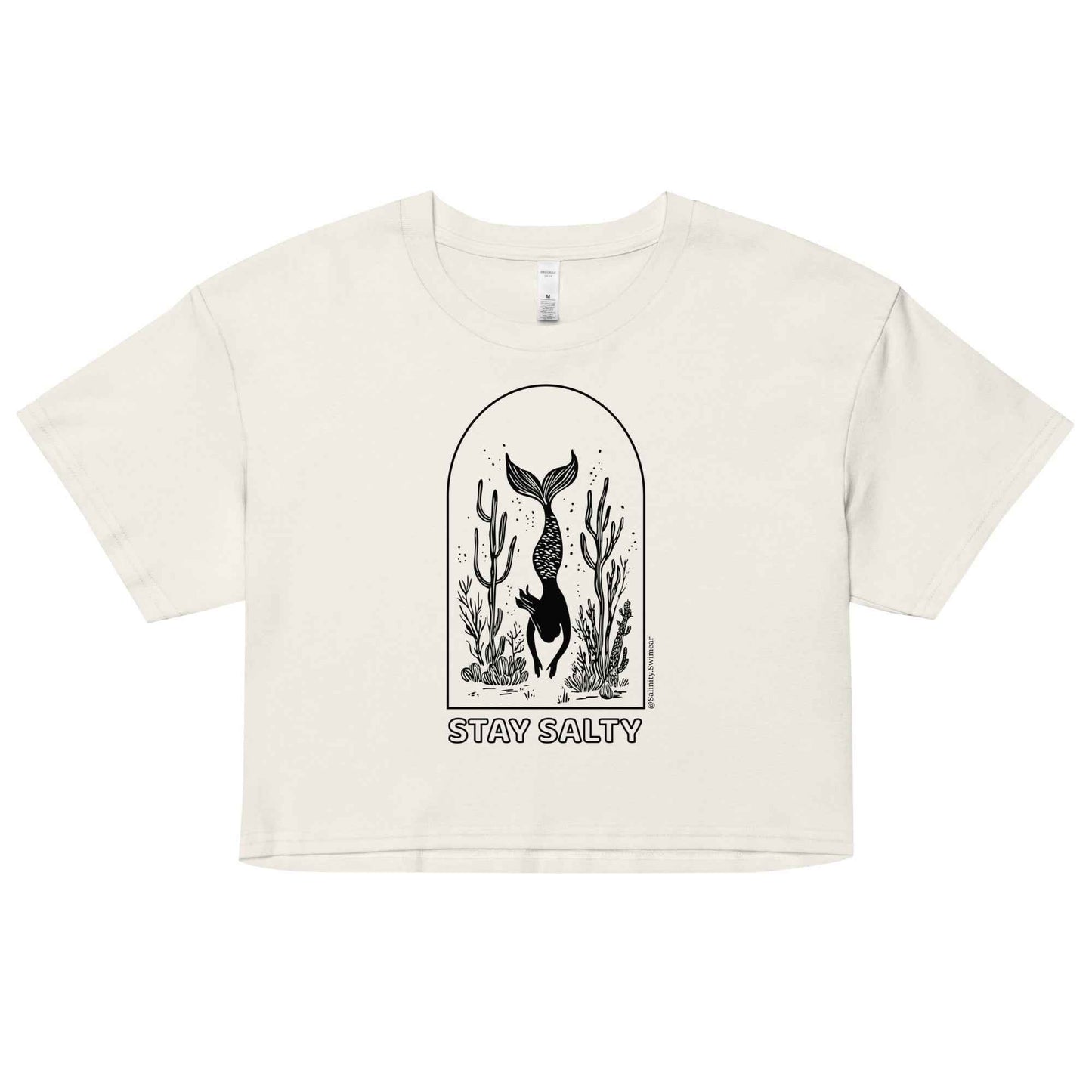 Salinity Swimwear Stay Salty Women’s Crop Top T-Shirt