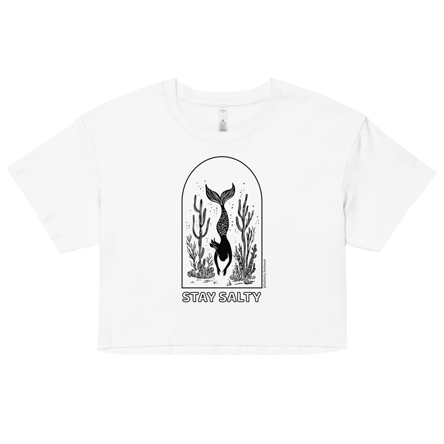 Salinity Swimwear Stay Salty Women’s Crop Top T-Shirt