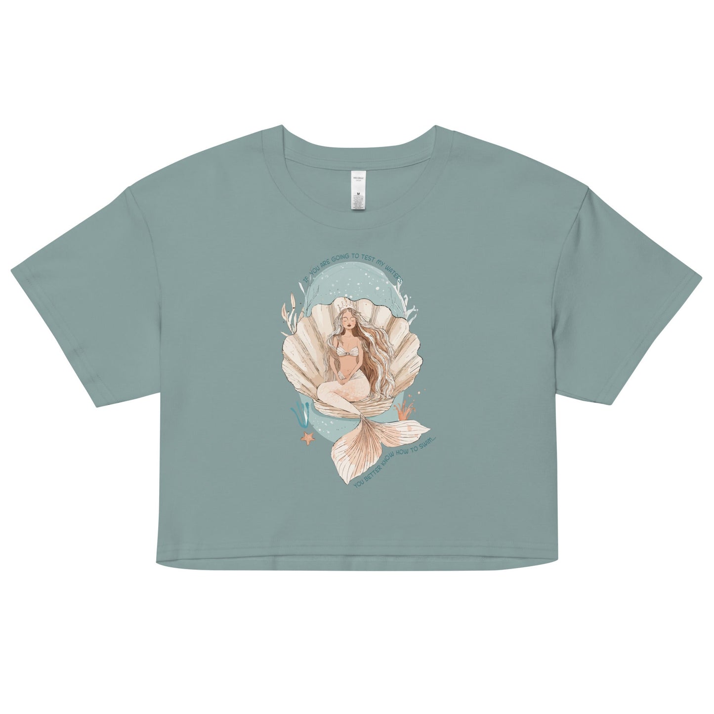Salinity Swimwear Test My Waters Women’s Crop Top T-Shirt