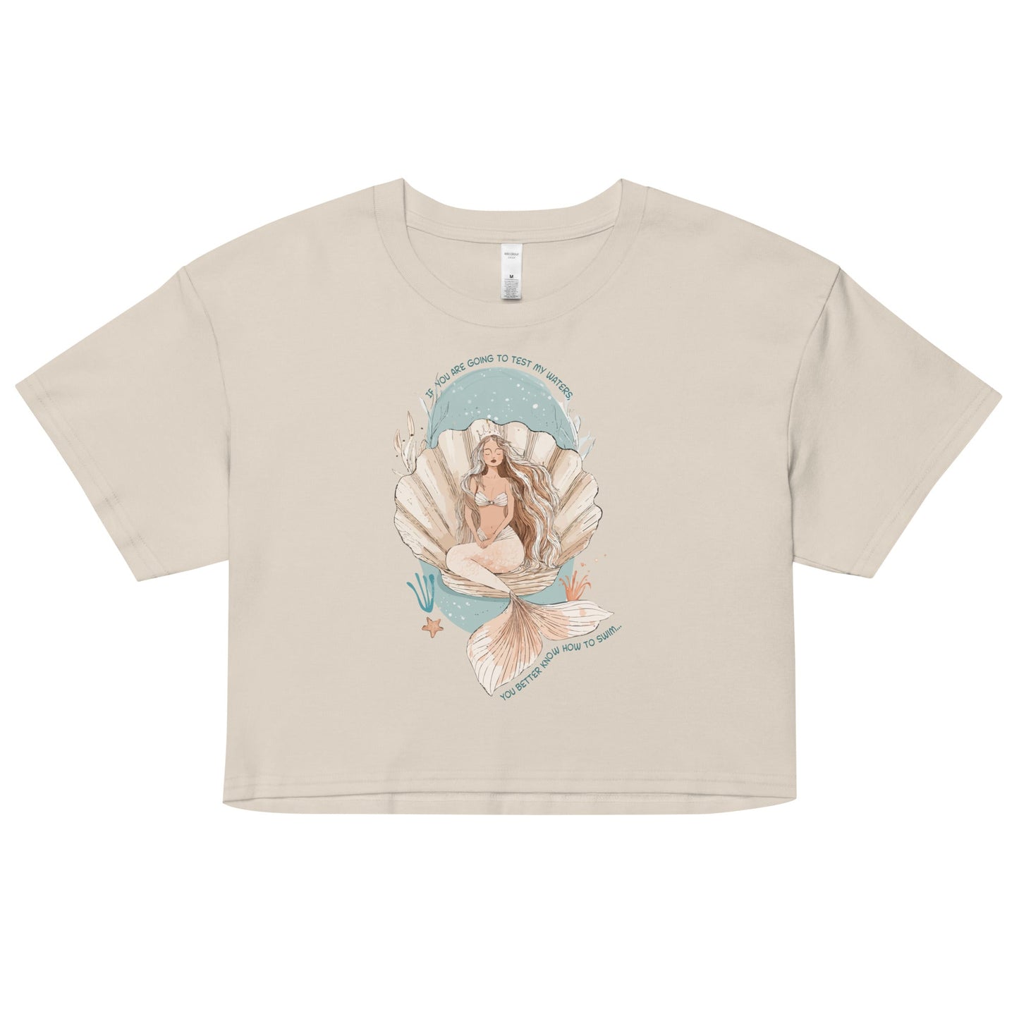 Salinity Swimwear Test My Waters Women’s Crop Top T-Shirt