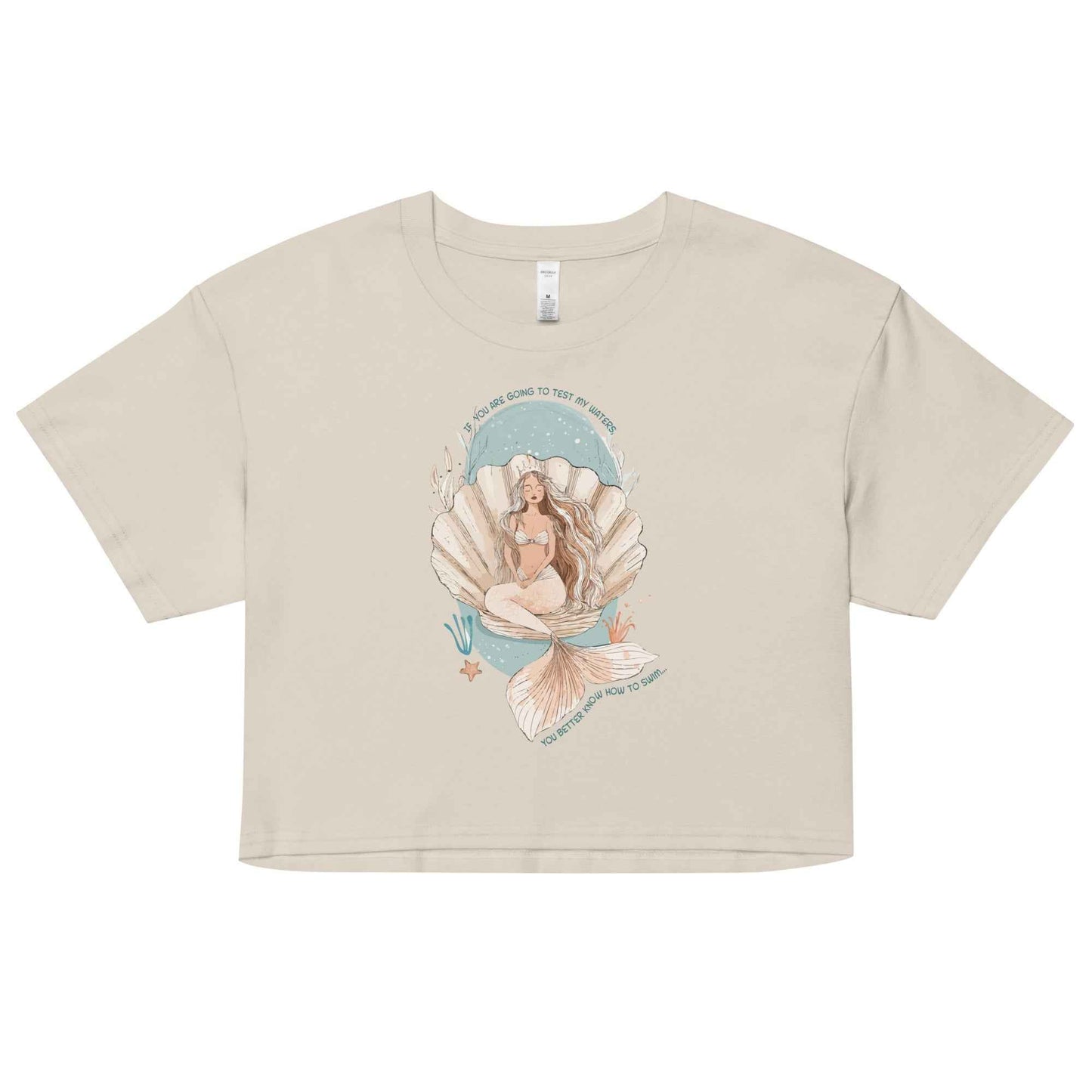 Salinity Swimwear Test My Waters Women’s Crop Top T-Shirt