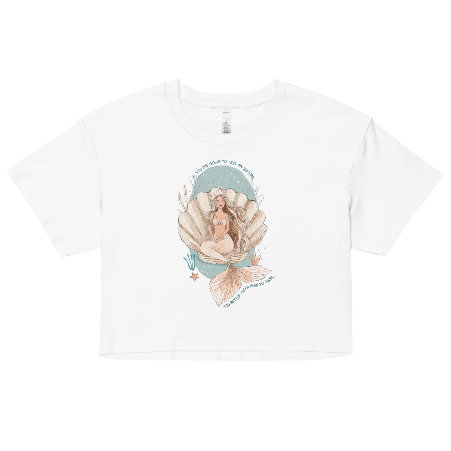Salinity Swimwear Test My Waters Women’s Crop Top T-Shirt