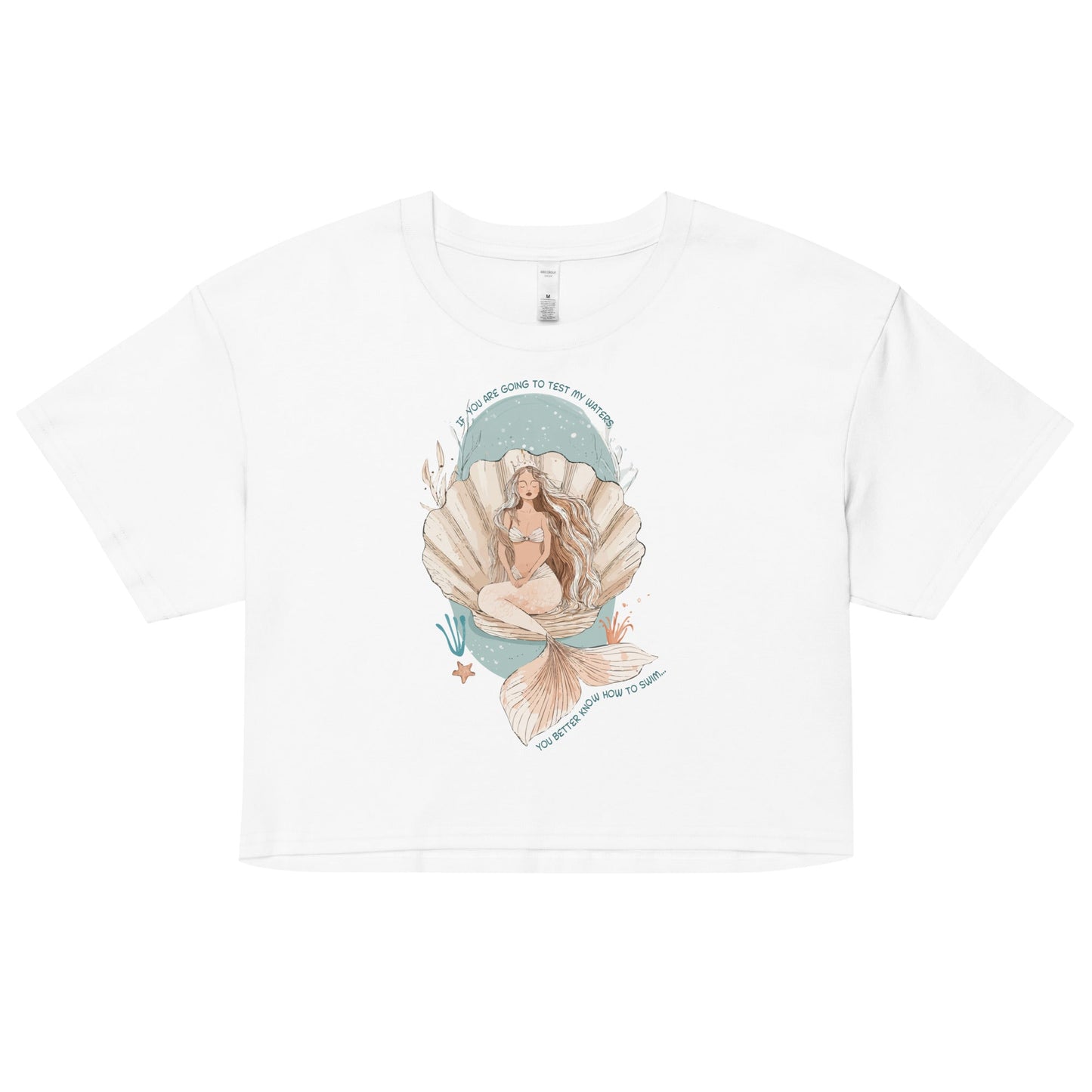 Salinity Swimwear Test My Waters Women’s Crop Top T-Shirt