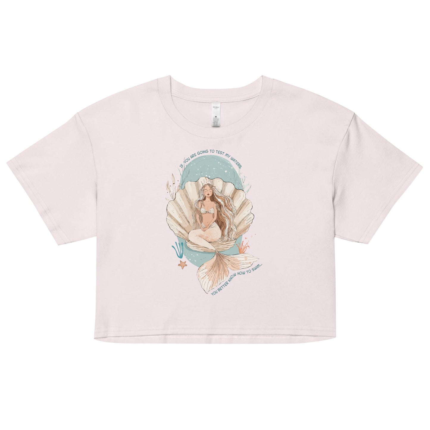 Salinity Swimwear Test My Waters Women’s Crop Top T-Shirt