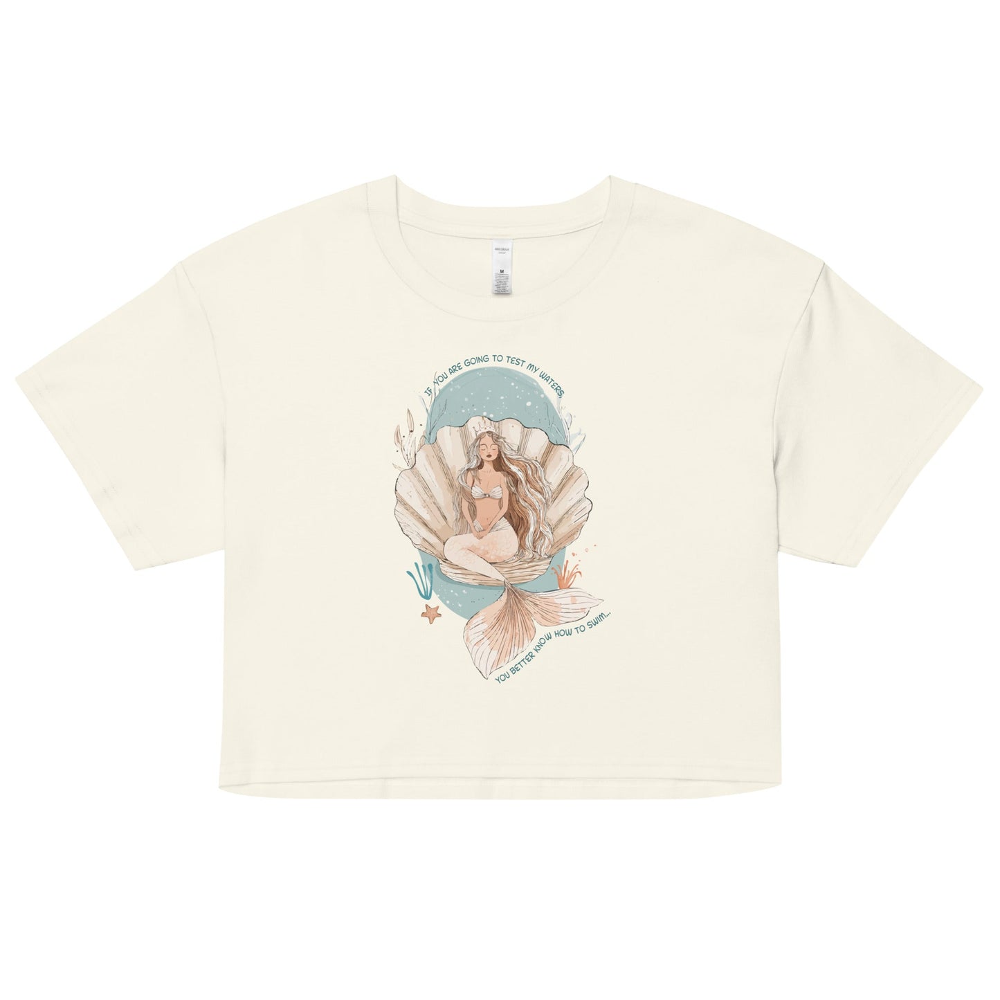 Salinity Swimwear Test My Waters Women’s Crop Top T-Shirt