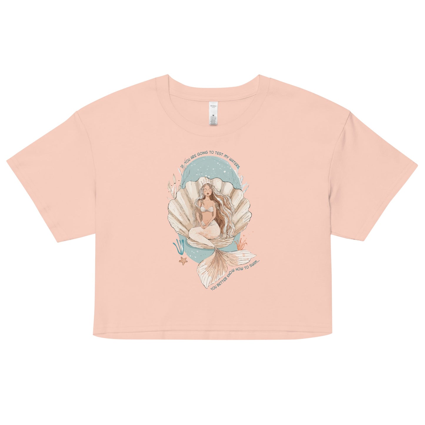 Salinity Swimwear Test My Waters Women’s Crop Top T-Shirt