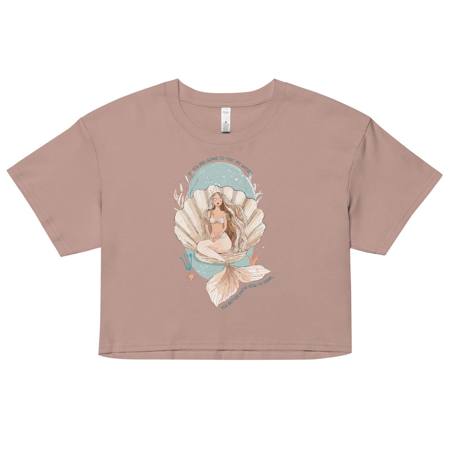 Salinity Swimwear Test My Waters Women’s Crop Top T-Shirt