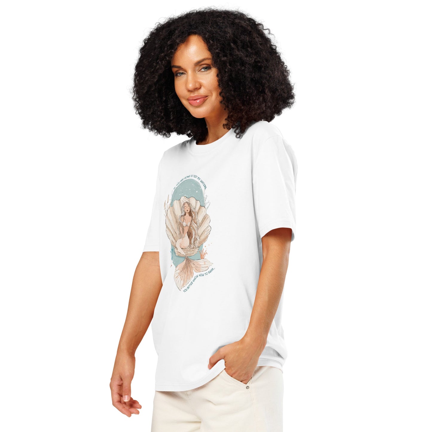Salinity Swimwear Test My Waters Women’s Organic Cotton T-Shirt T-Shirt