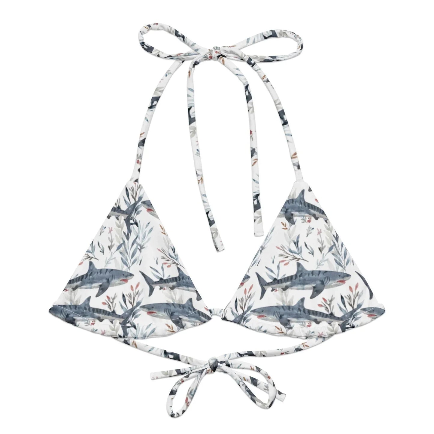 Tiger Shark Bloom Eco String Bikini Top - Salinity Swimwear