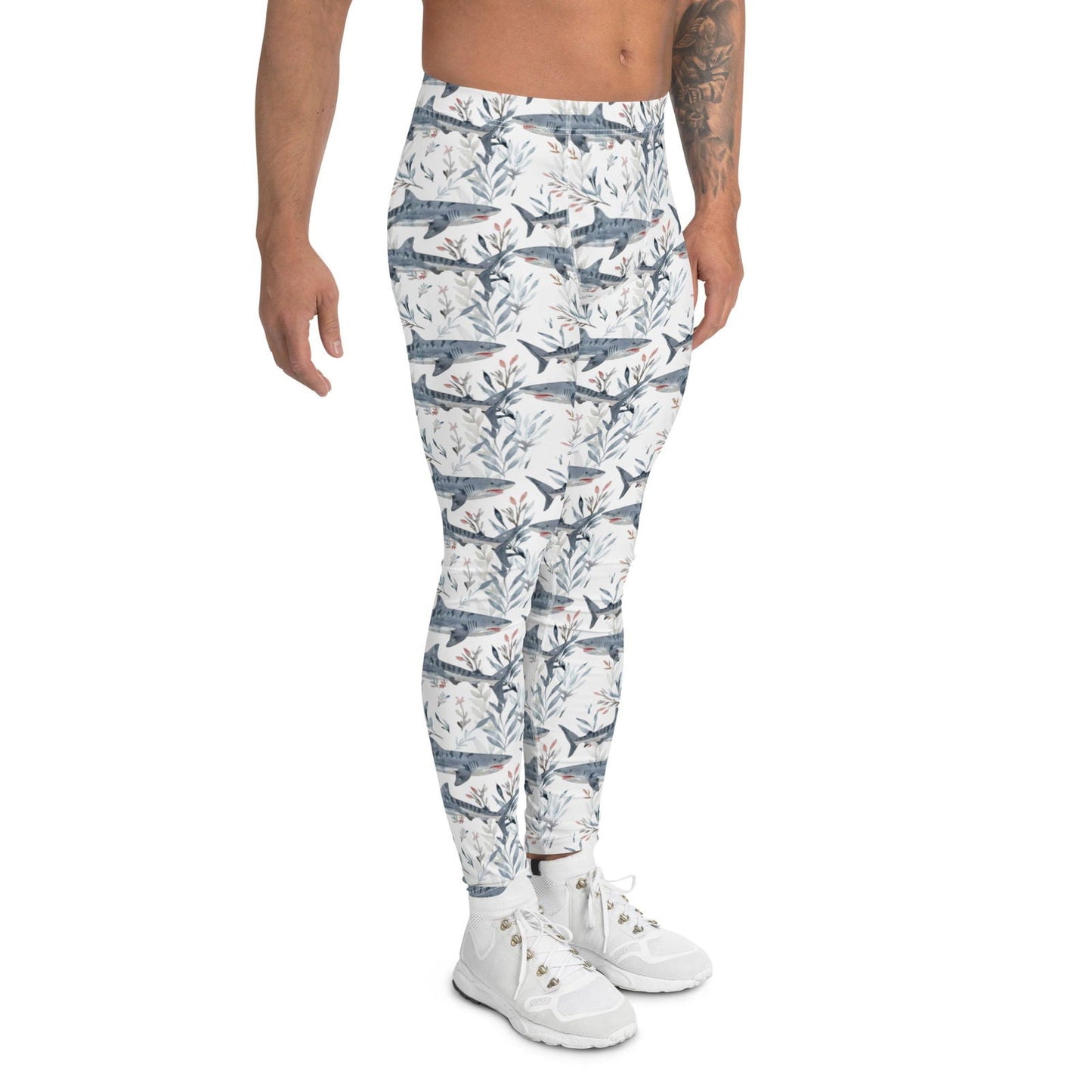 Salinity Swimwear Tiger Shark Bloom Men's Swim Leggings Leggings