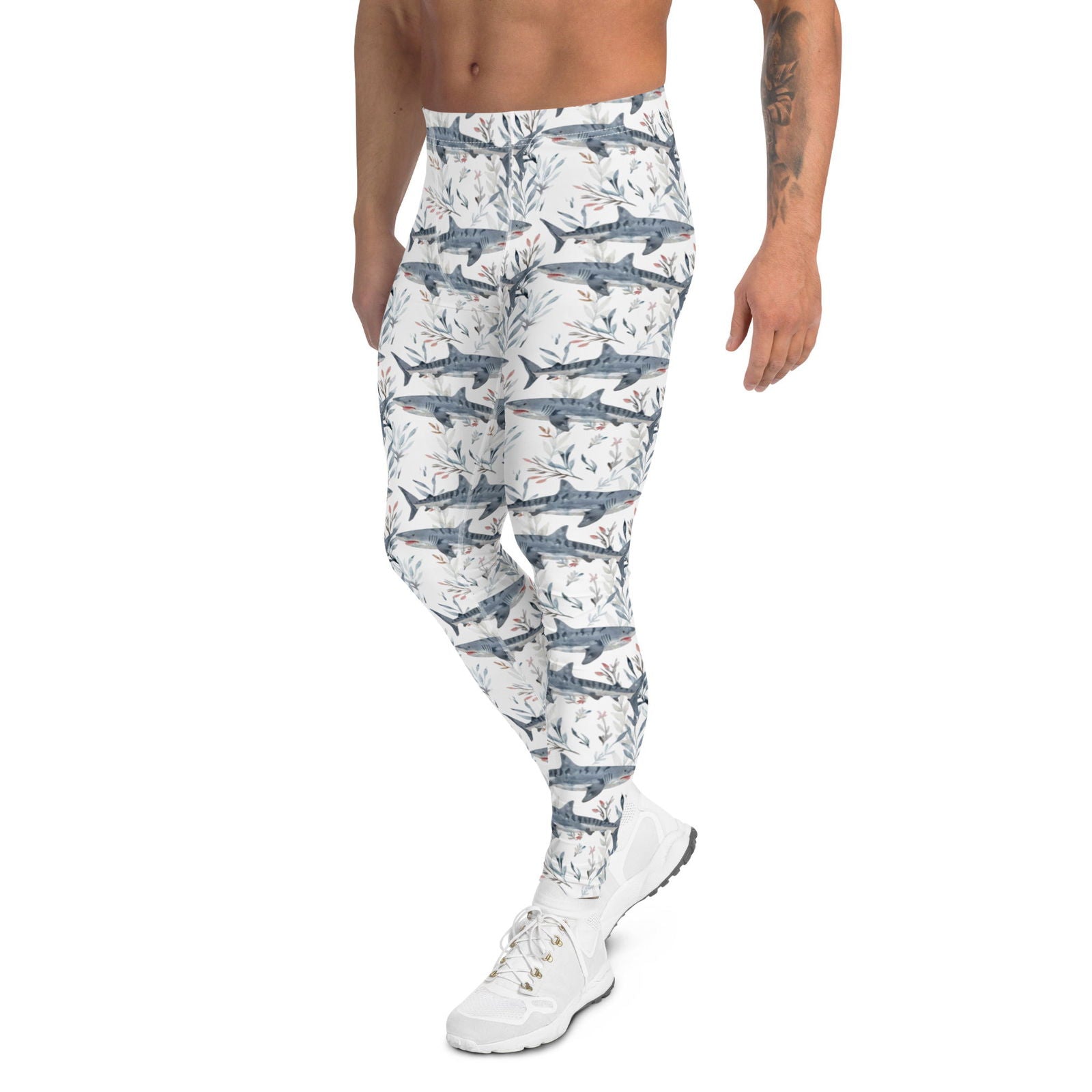 Tiger Shark Bloom Men's Swim Leggings - Salinity Swimwear